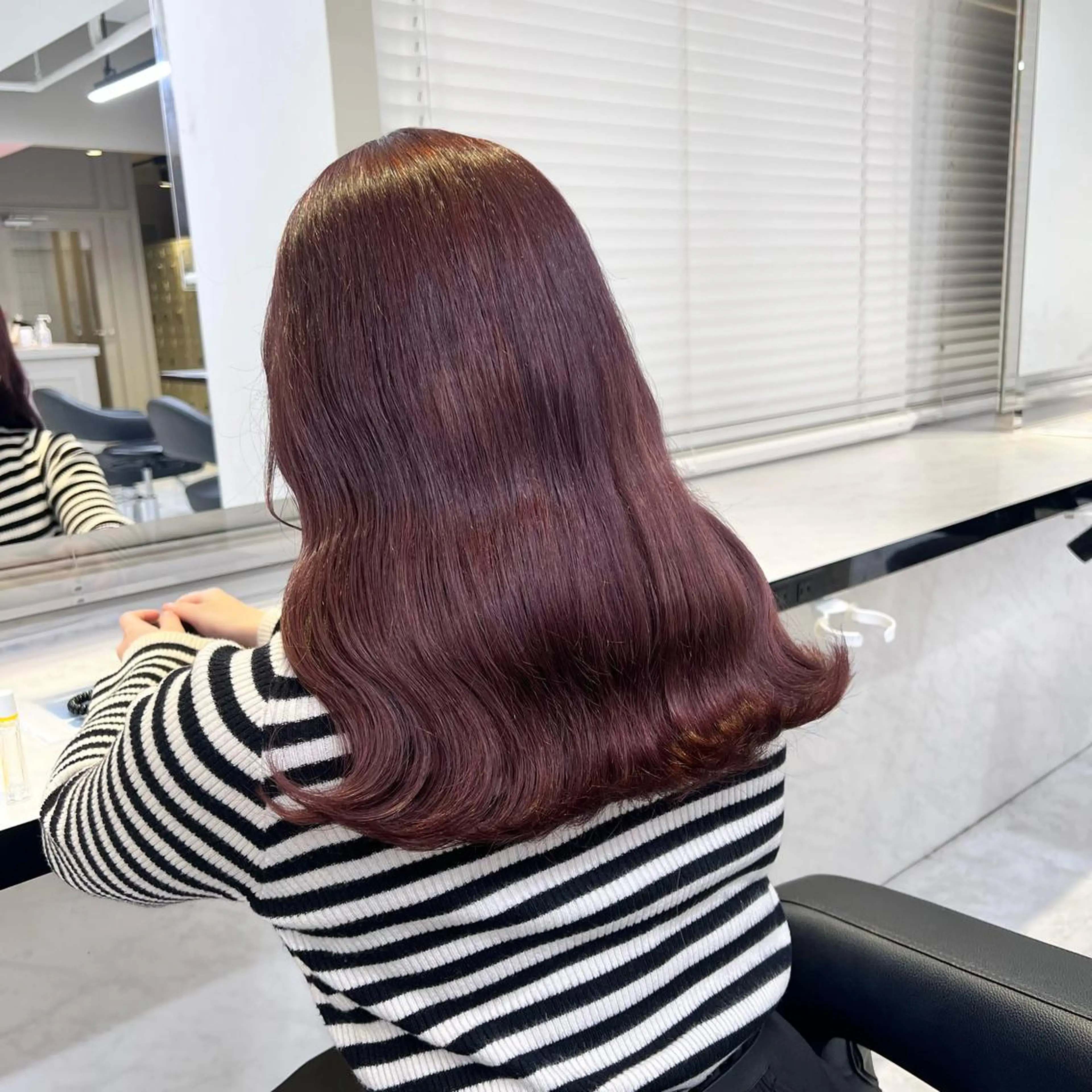 ミディアム カラー ヘアアレンジ 💕上野美容師☁ ブリーチ💖サワのヘアスタイル