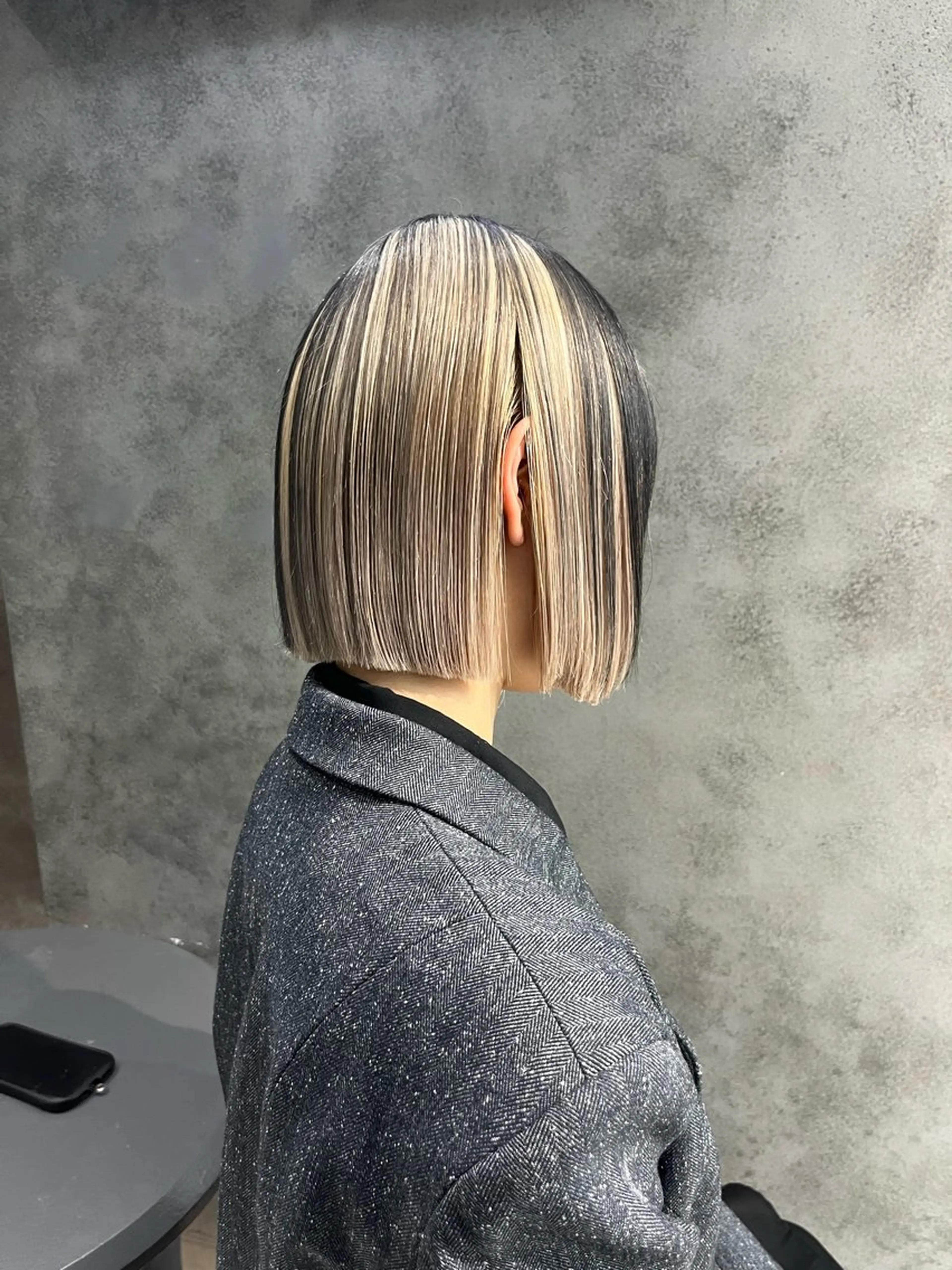 カラー ボブ・顔まわり 💎愛唯(めい)のヘアスタイル