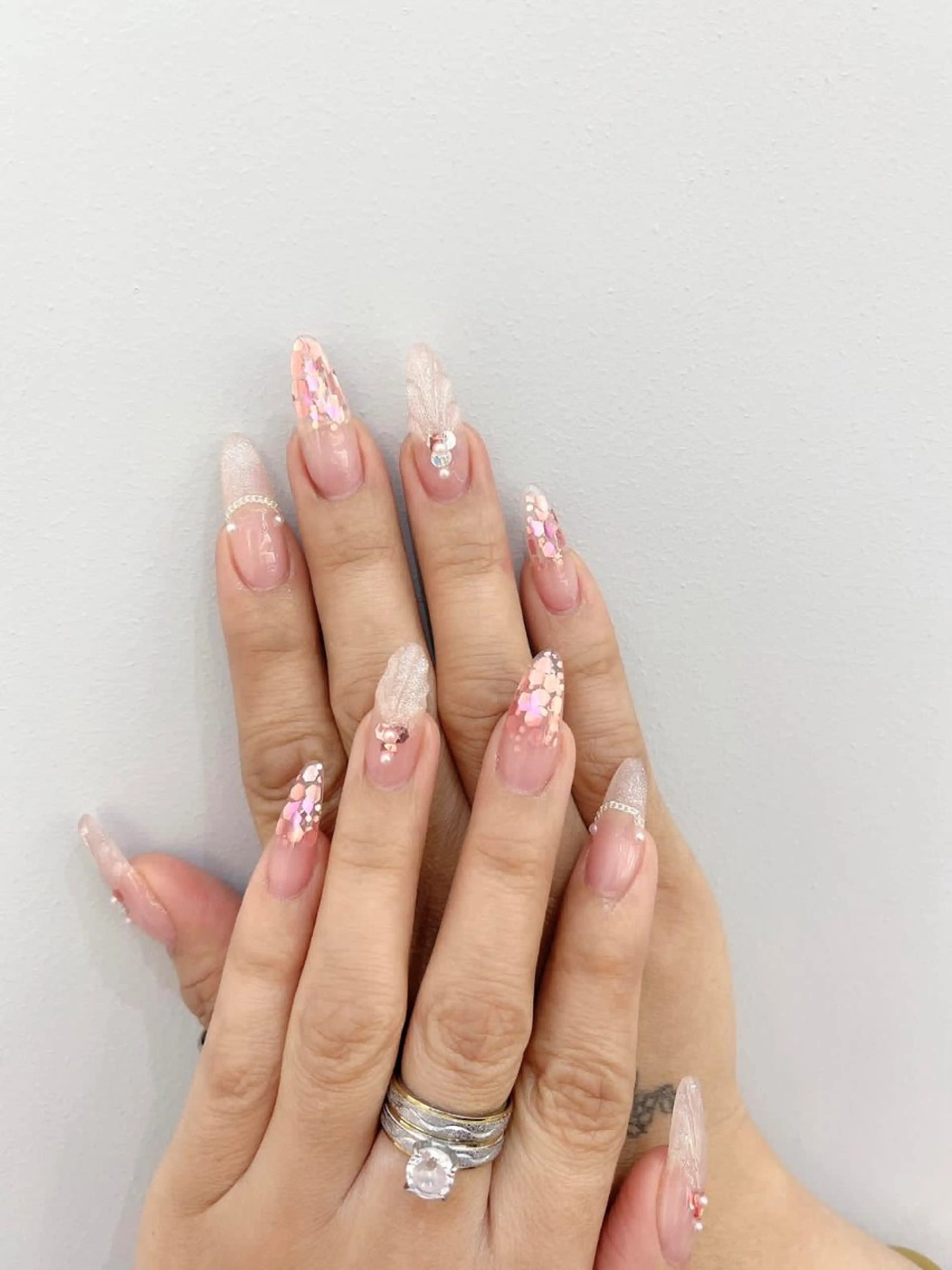 ネイル 長さ出し ネイルチップ Lily nails studioのネイルデザイン