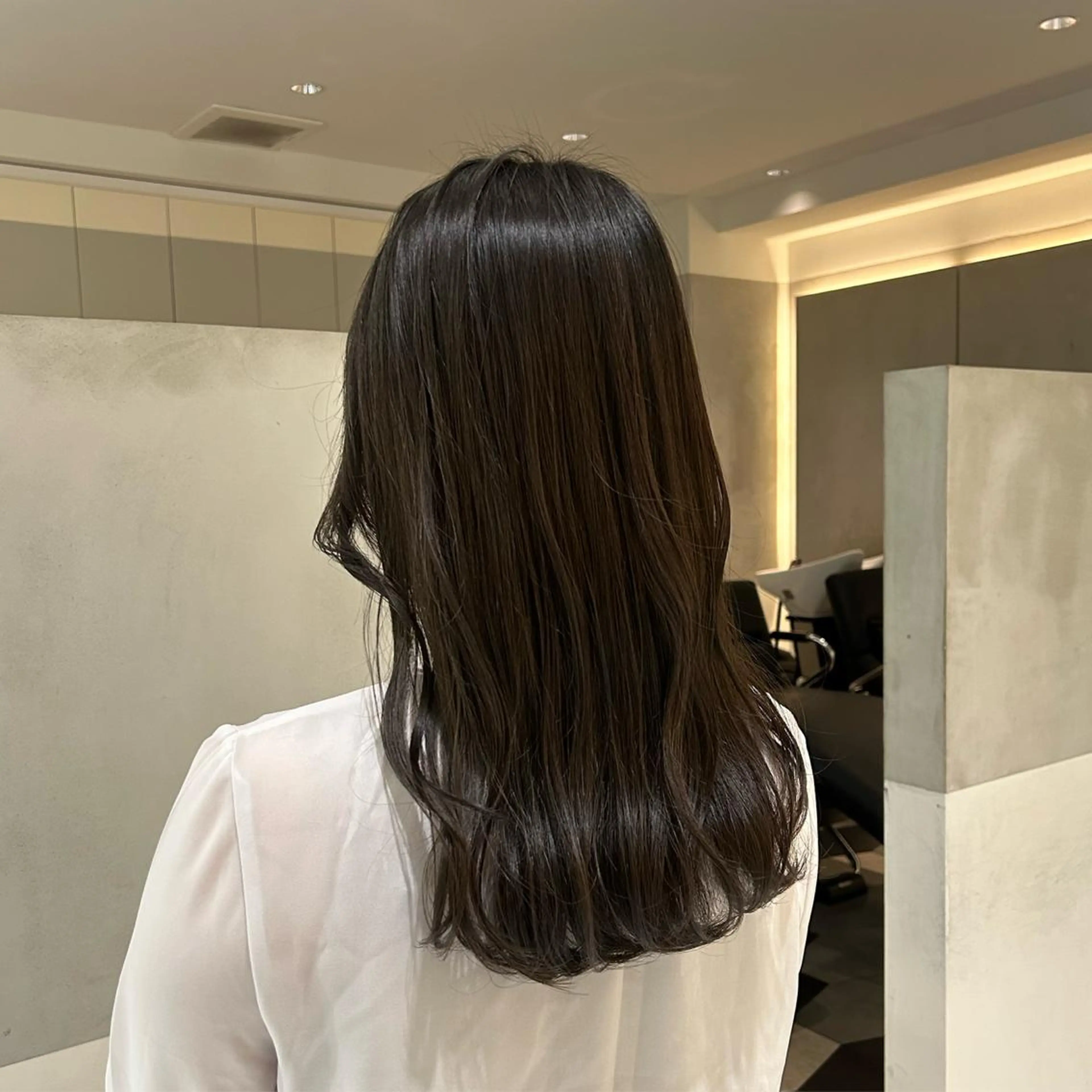 ロング カラー カット ヘアカラー トリートメント ヘアセット ナチュラル/韓国💎 haruka 💎のヘアスタイル