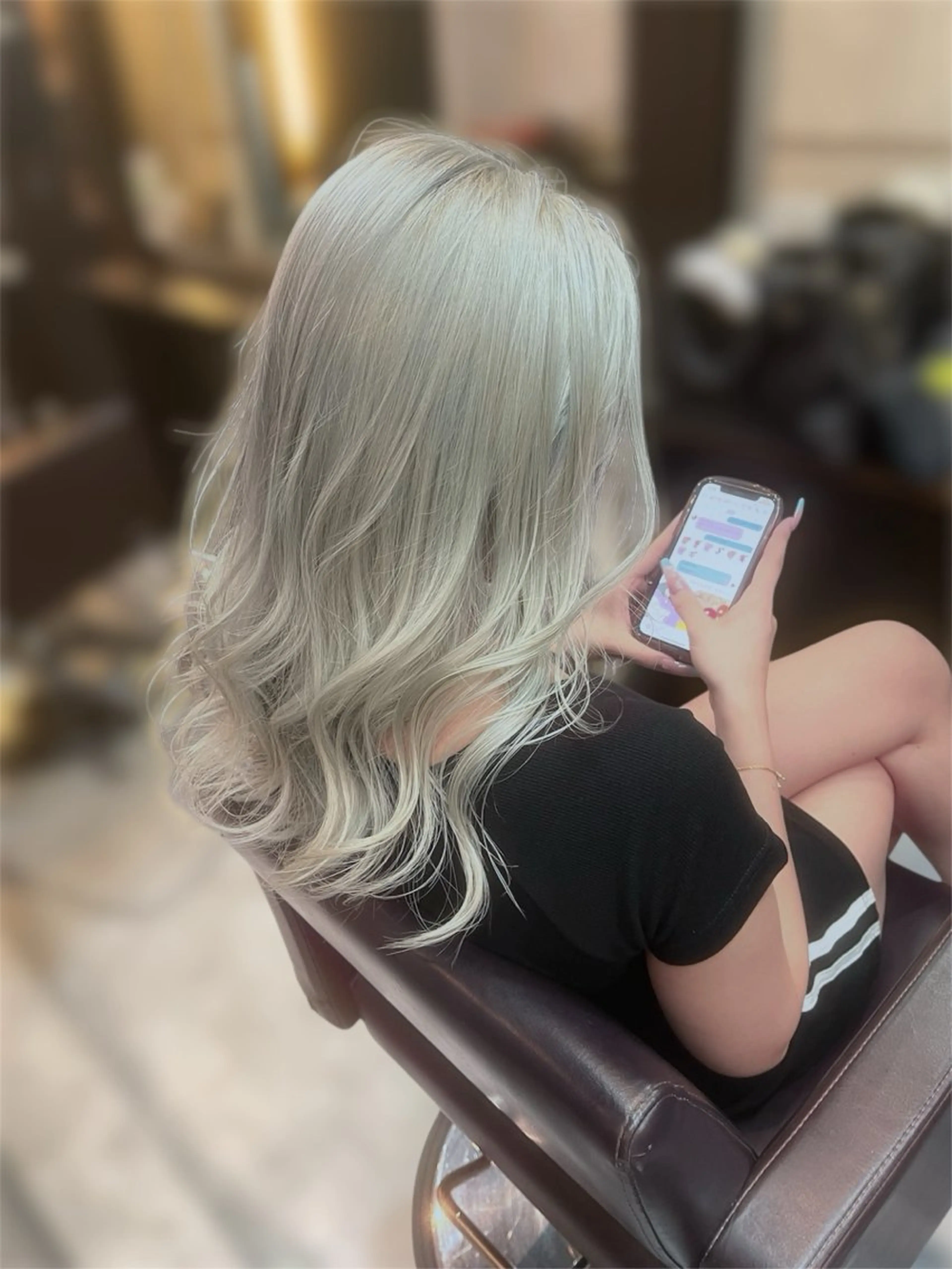 ミディアム ヘアカラー ヘアセット KIRA スズキ タクヤ／店長のヘアスタイル