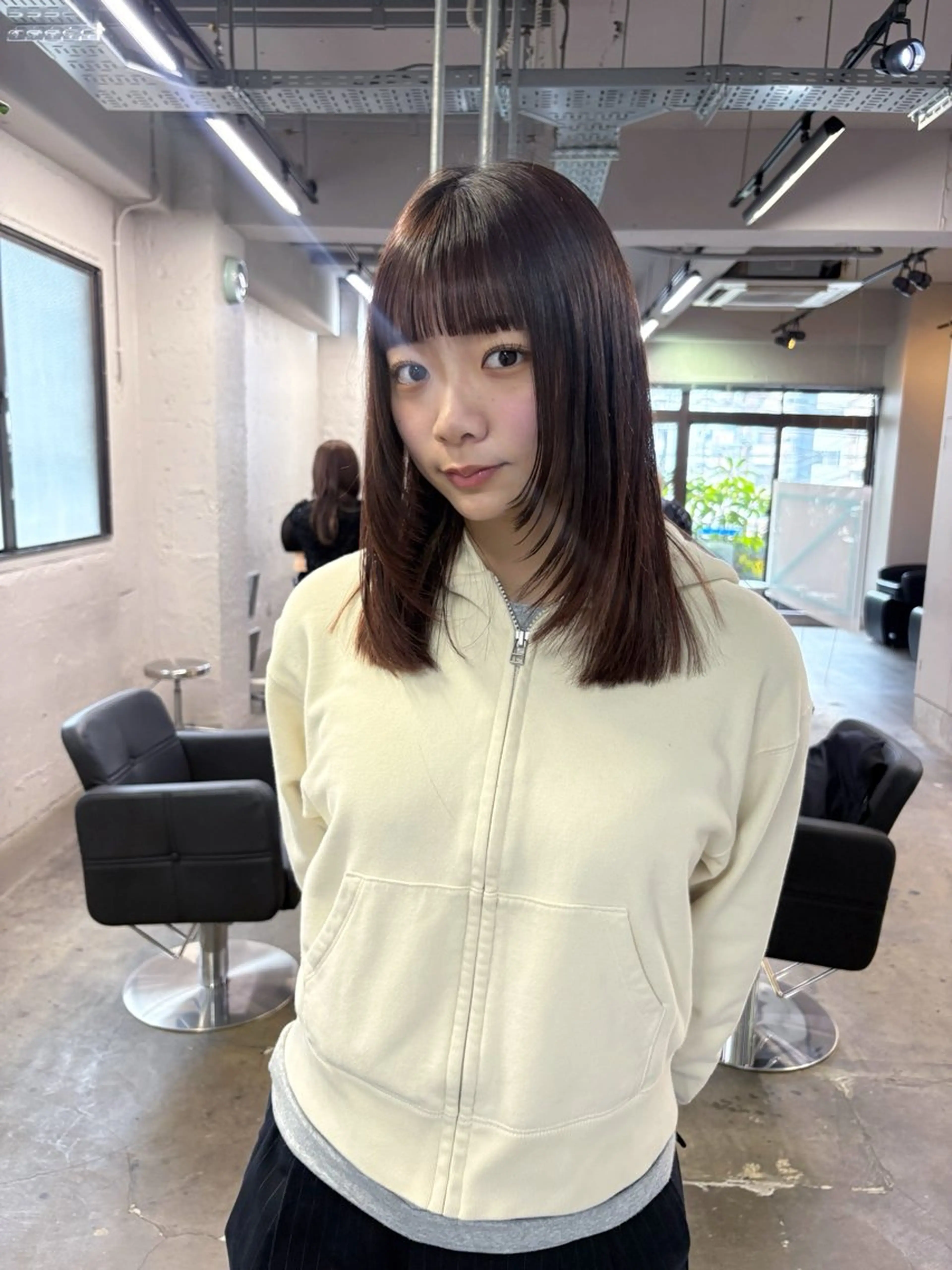 カラー ヘアカラー ハイトーン レイヤー🎀meiのヘアスタイル