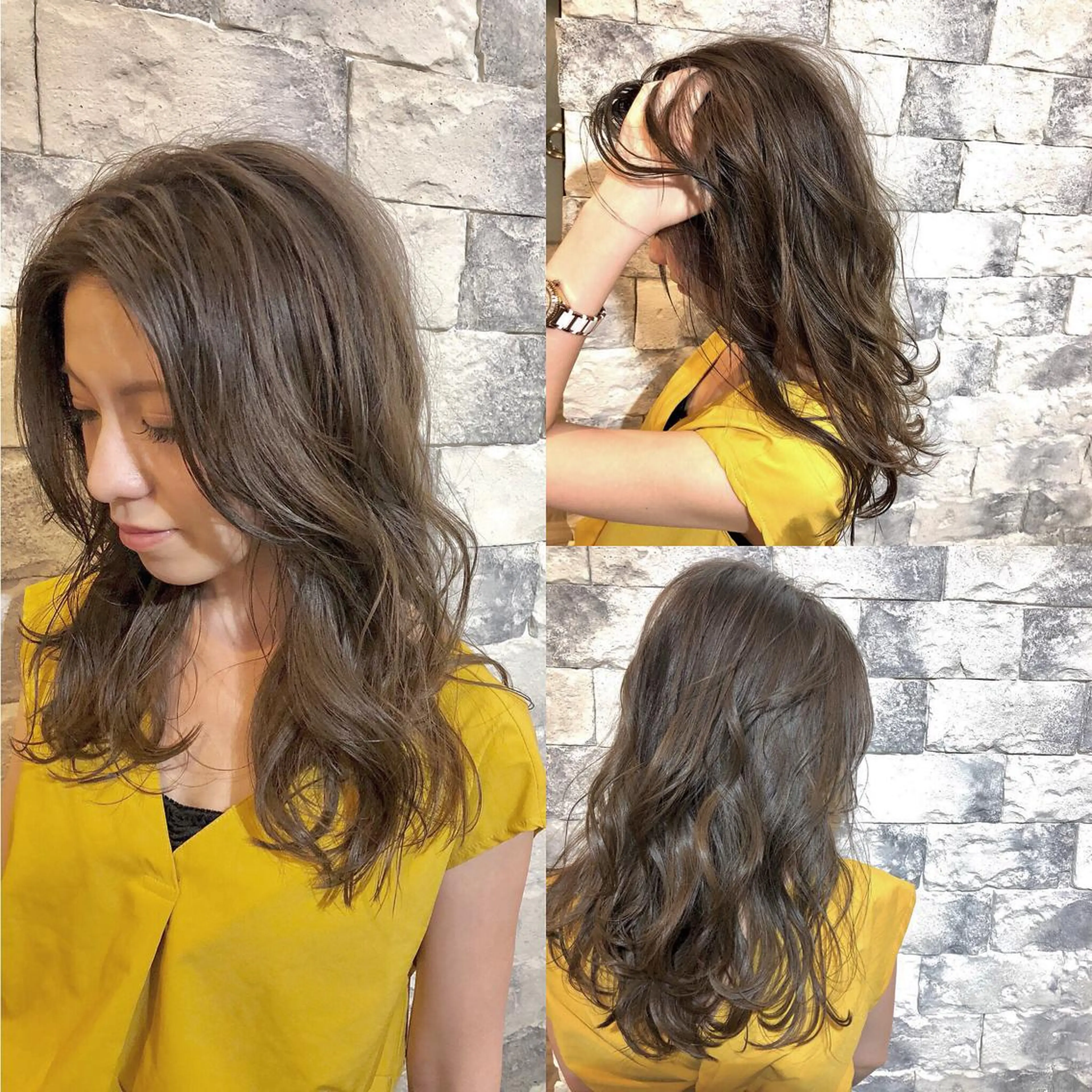 ロング カラー キッズ ネイル マツエク・マツパ グレージュ ラベンダーカラー ラベンダーグレージュ ラベンダーグレー AUBE HAIRazul吉祥寺所属・綺麗な髪質にしたい方 限定🌈清水　祥のヘアスタイル