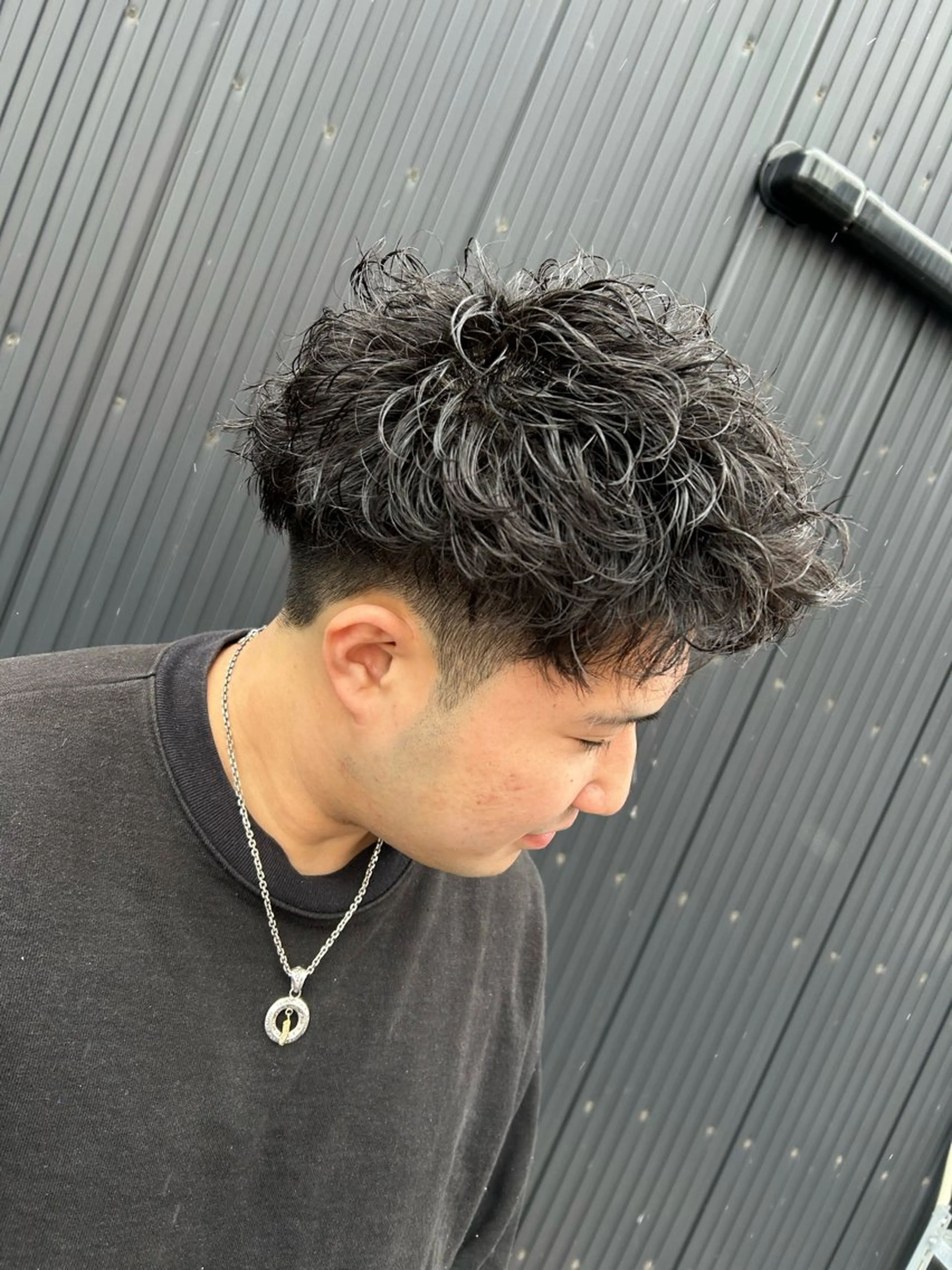 カット＋ペーシックパーマ＋シェービングの写真