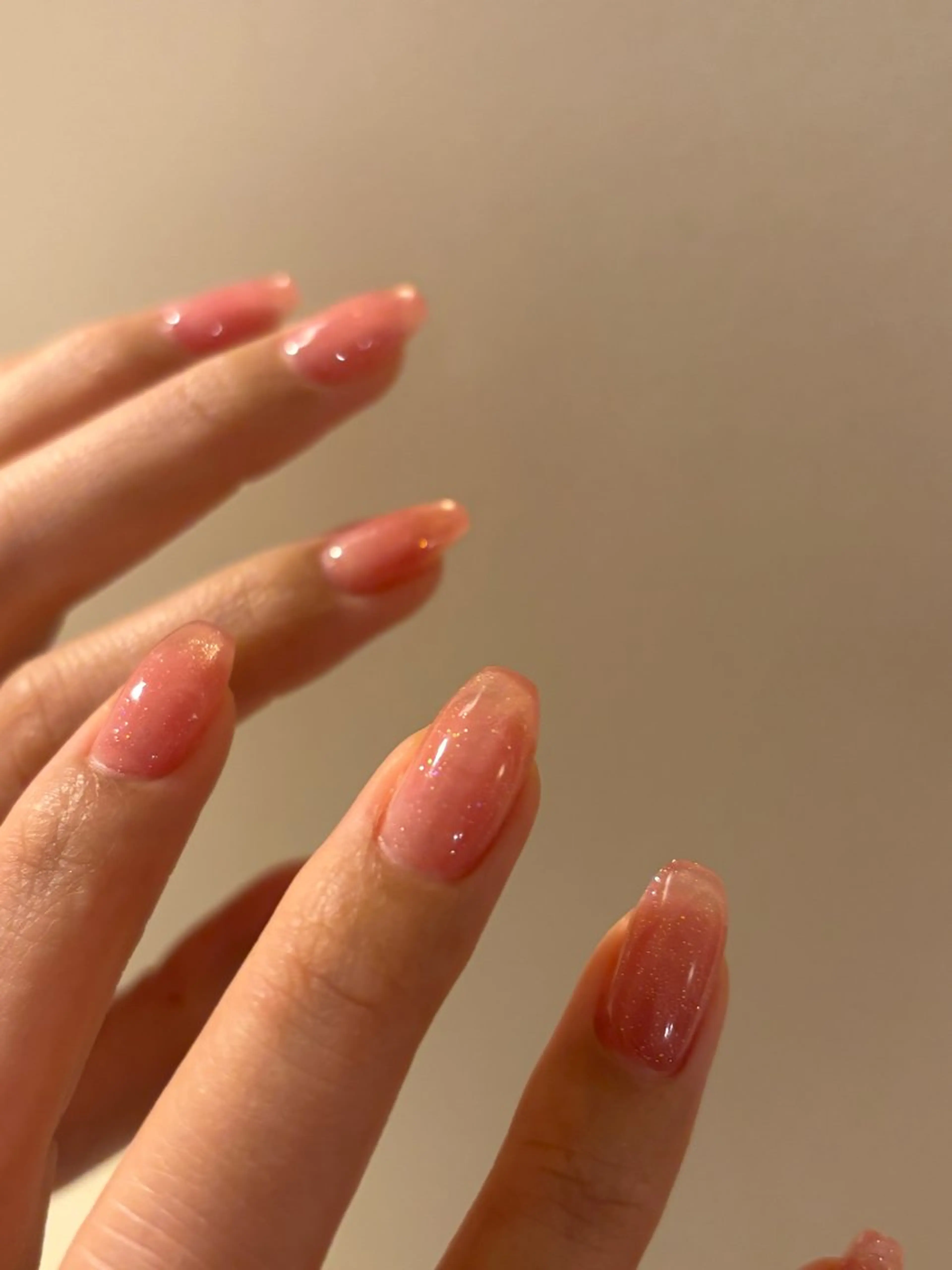 ネイル ブラウン マグネットネイル ピンク ハンドネイル Elio所属・Elio 国泰寺のネイルデザイン