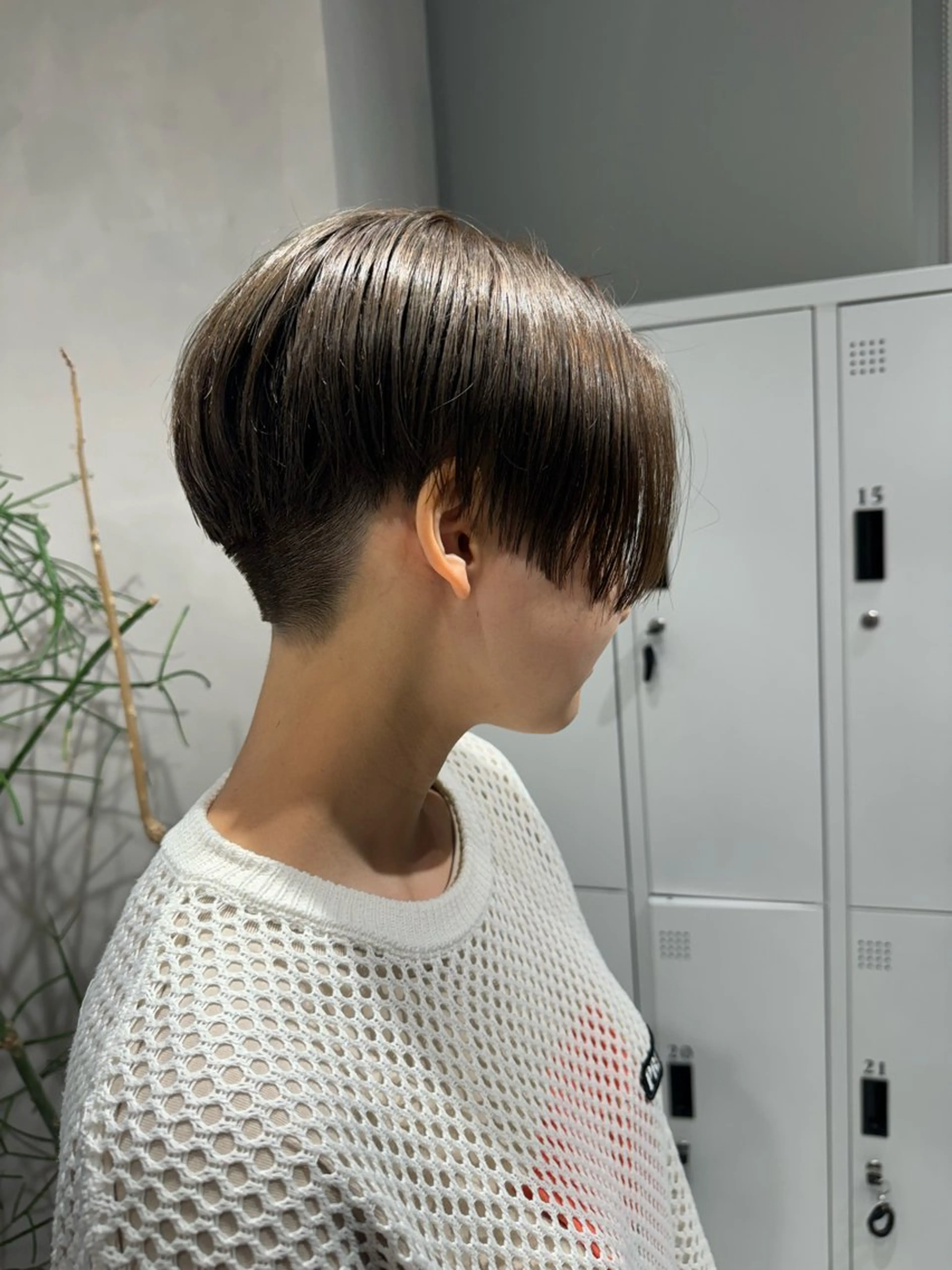 ショート カラー ハンサムショート アッシュ ベージュカラー 透明感カラー ショートヘア カット ヘアカラー トリートメント 透明感カラー✨艶髪 制作🌱山根あゆみのヘアスタイル