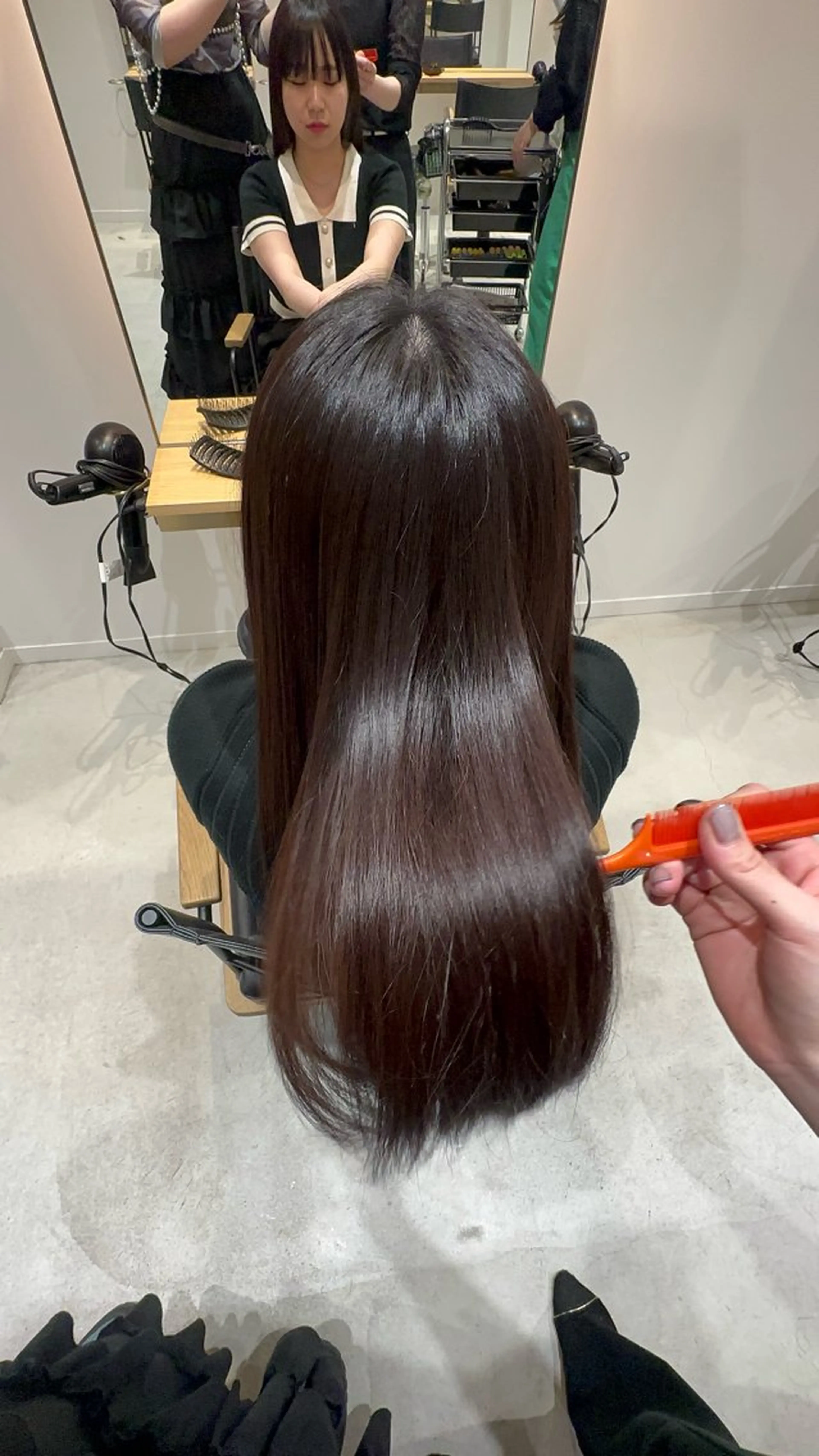 ロング 縮毛矯正 トリートメント CYAN.大須店所属・小寺 柚初のヘアスタイル