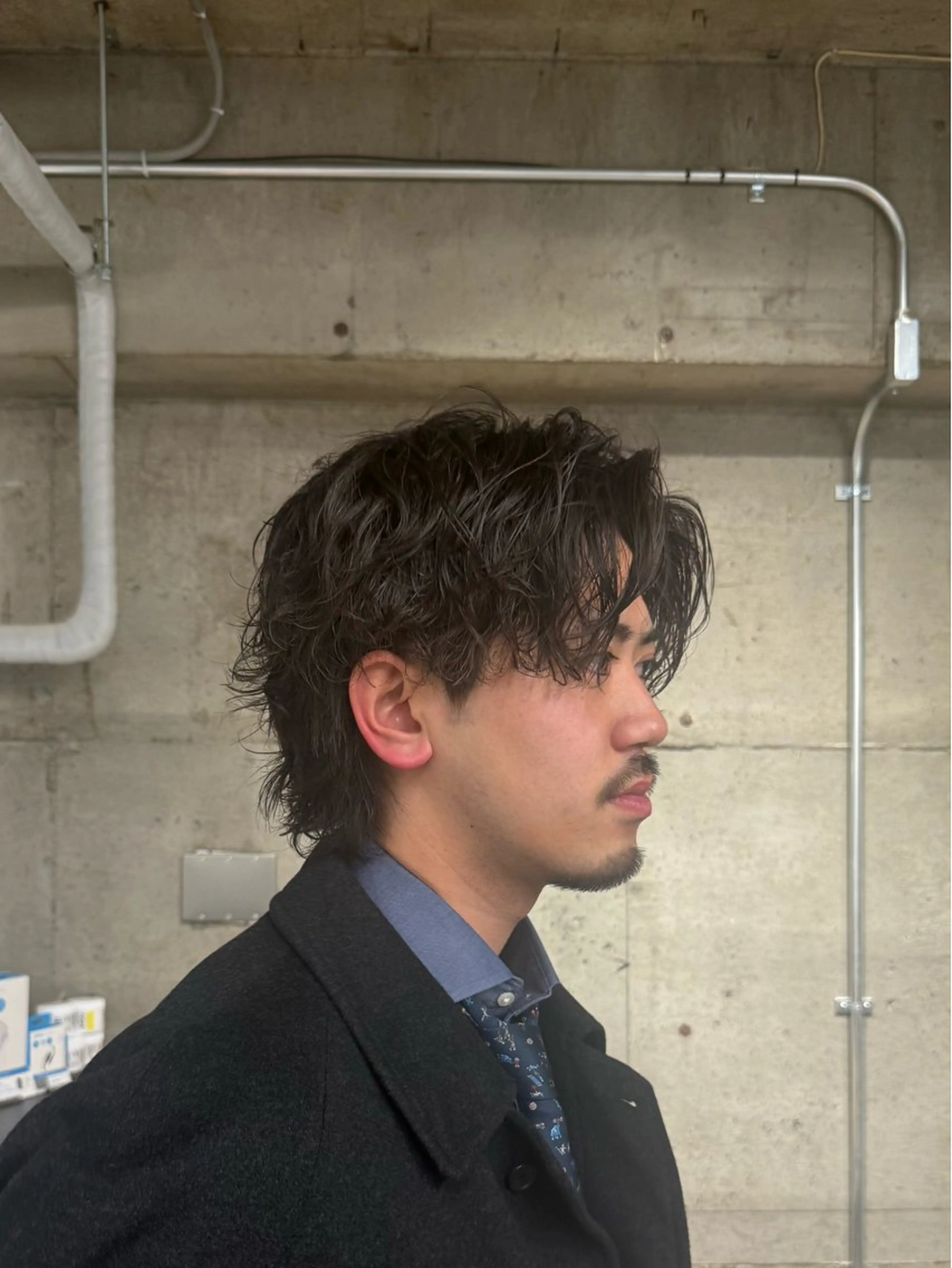 パーマ カット パーマ Men's hair salon First 明大前店【メンズ ヘアサロン ファースト】所属・メンズヘア ニイヌマのヘアスタイル