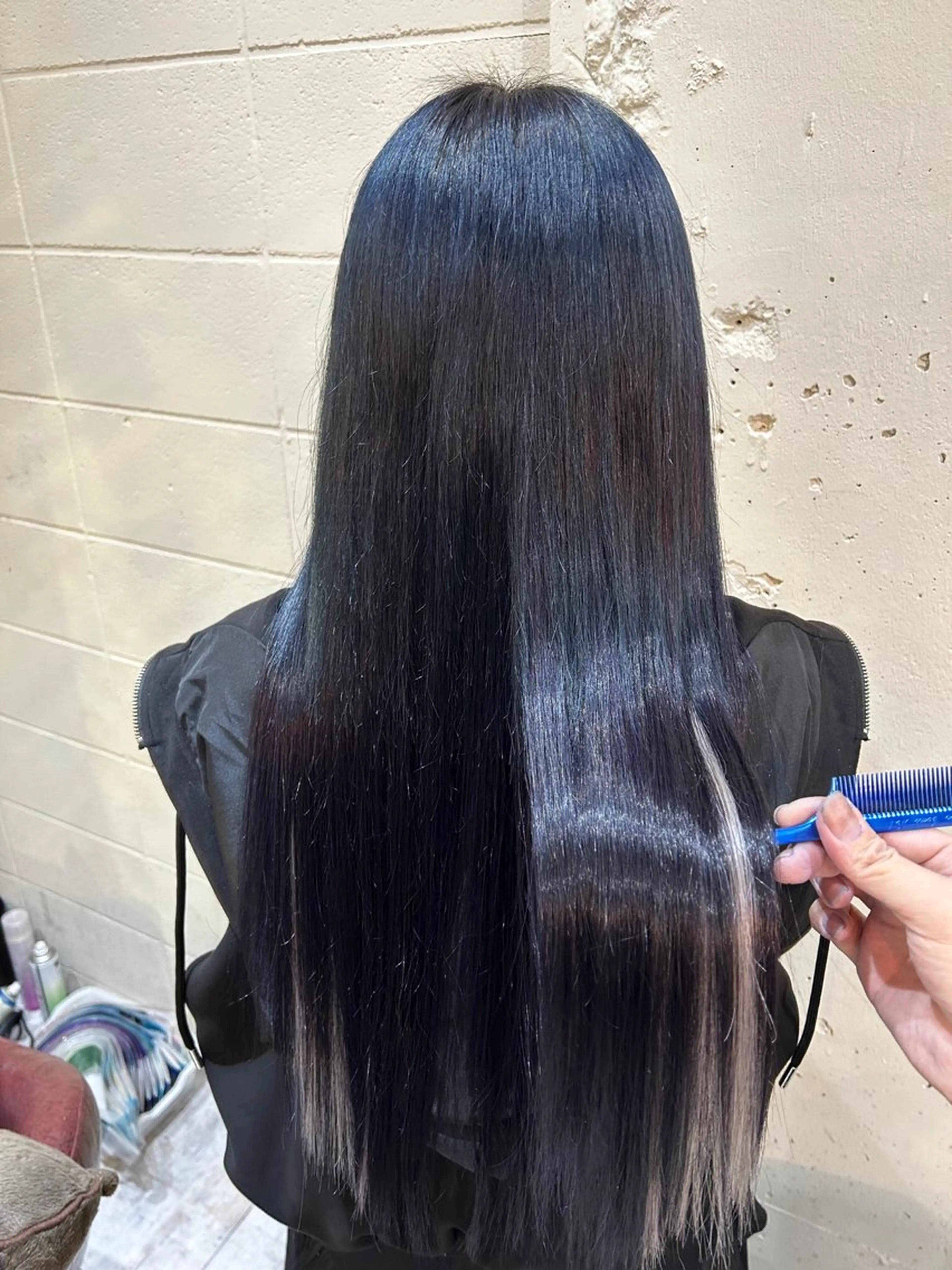 ロング カラー 二 宮のヘアスタイル