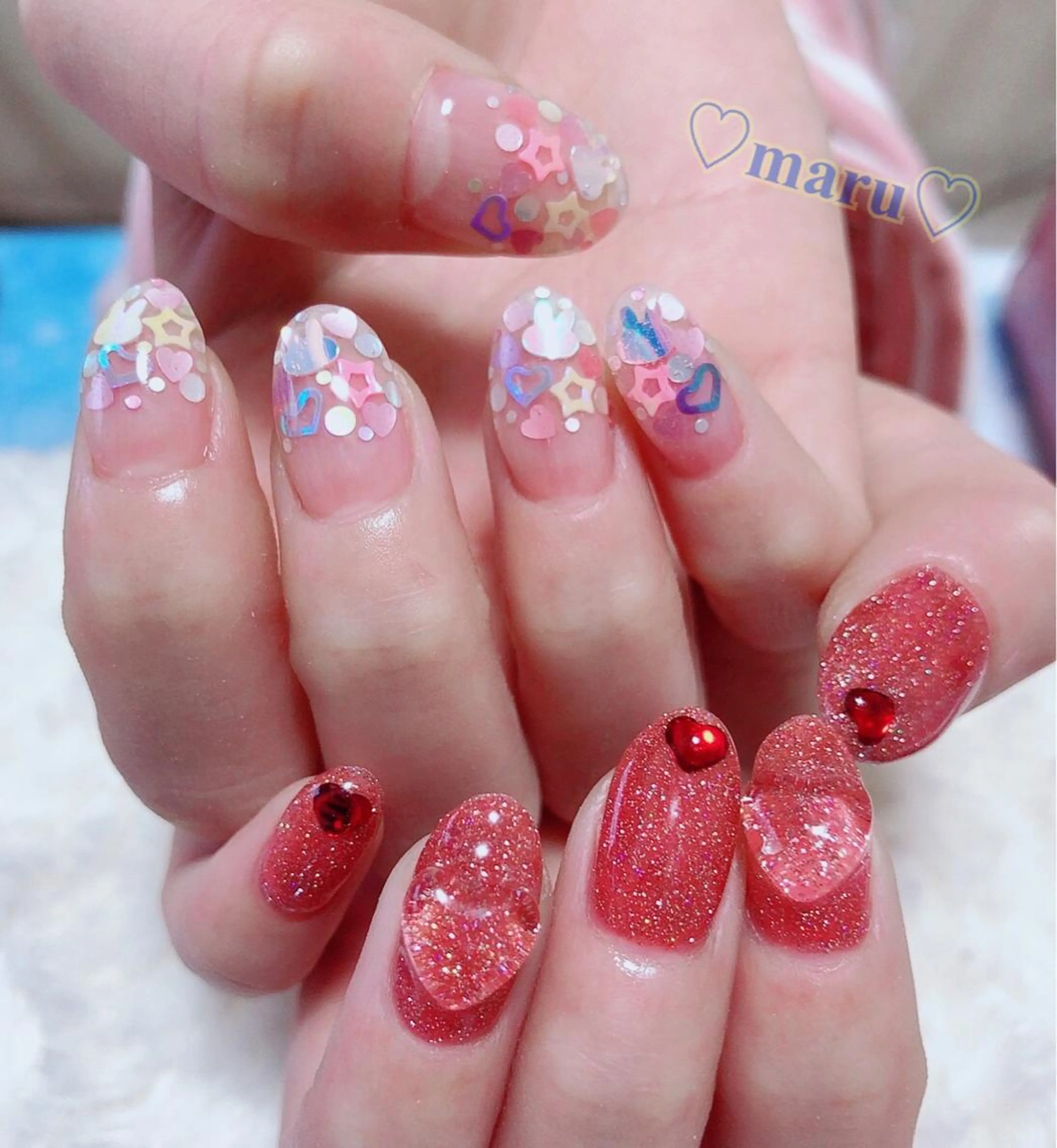 ネイル ハンドネイル フットネイル まるみ ♡のネイルデザイン