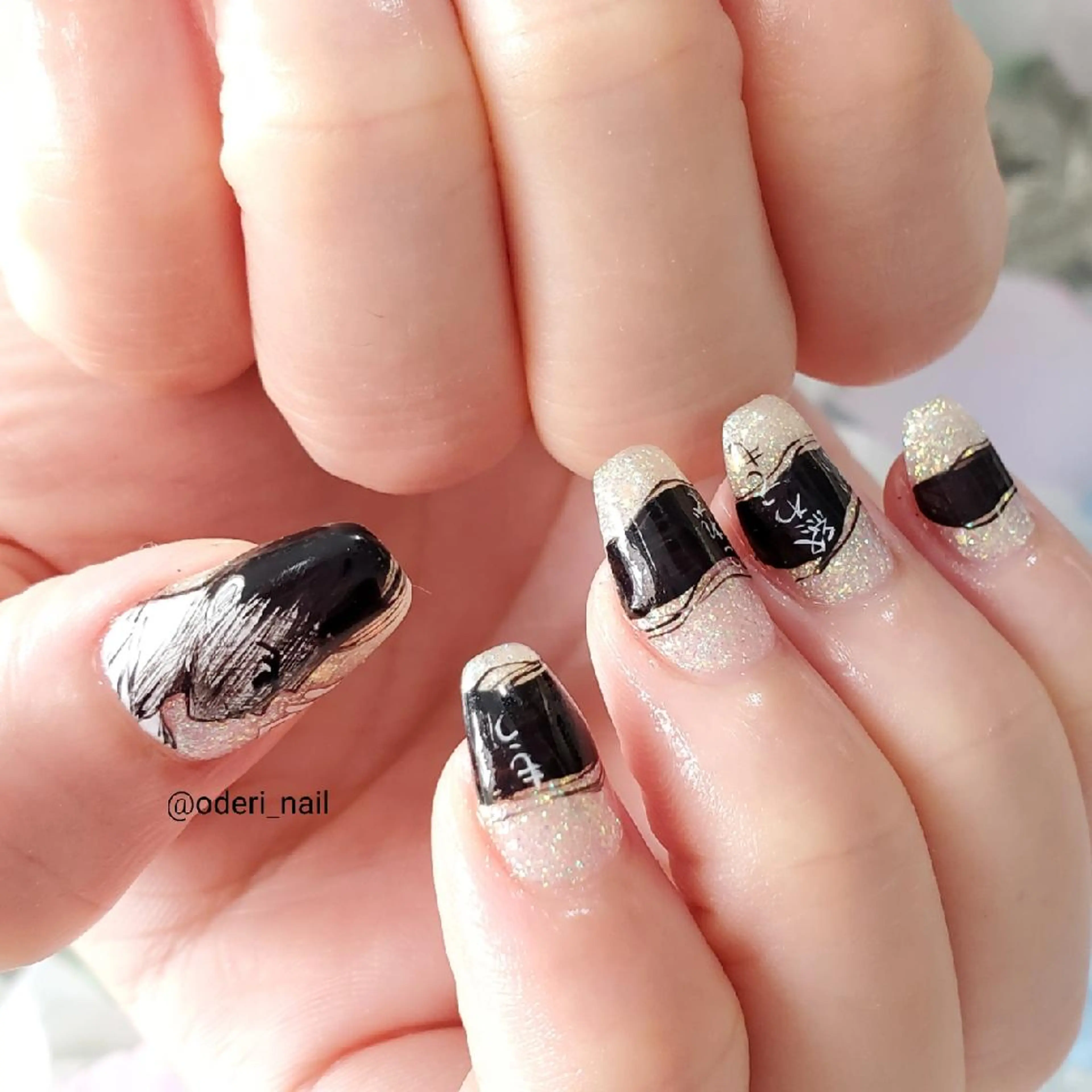 ネイル アートネイル ジェルネイル おで@ oderi_nailのネイルデザイン