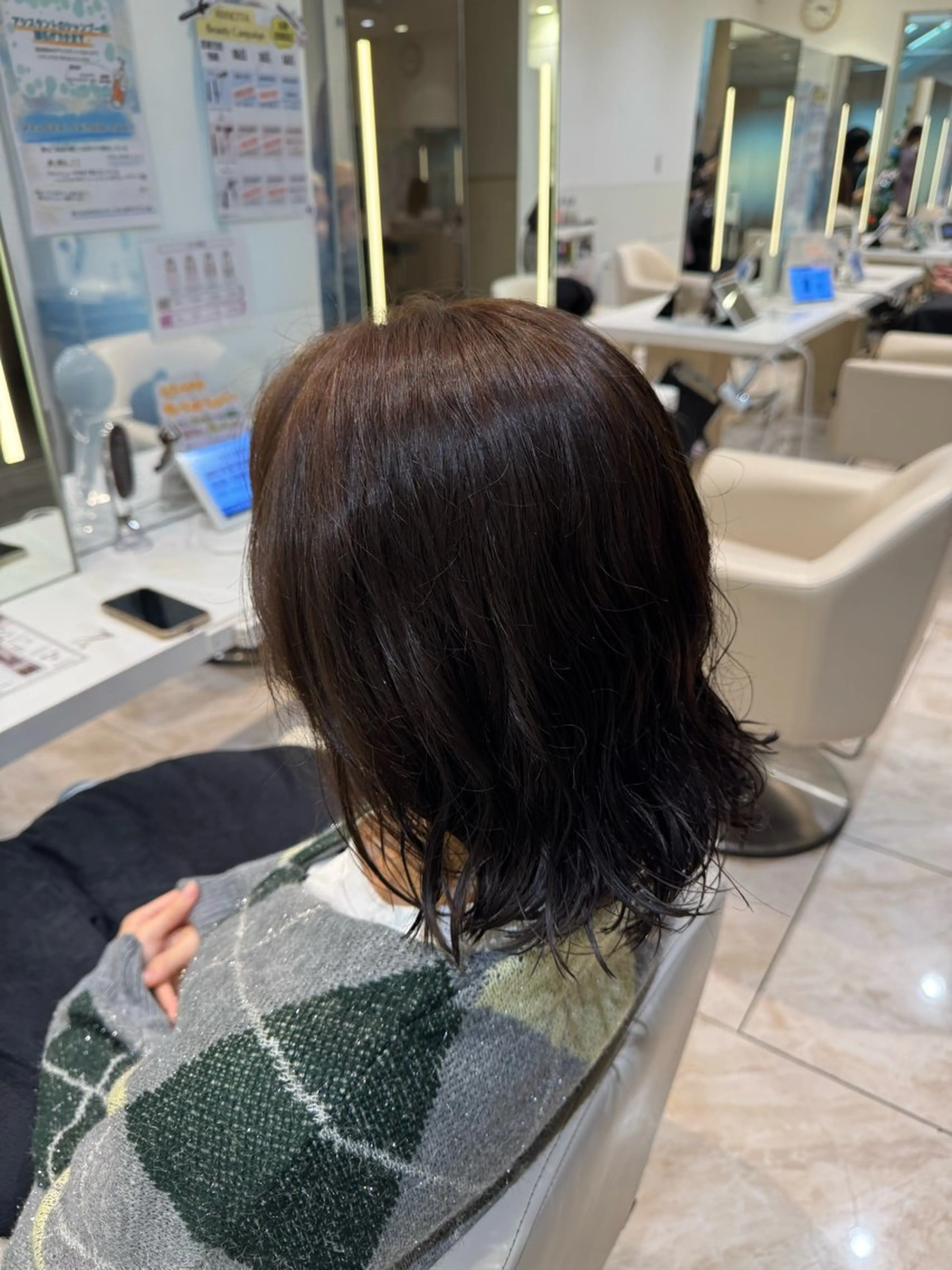 ロング カラー ヘアカラー ボブ‪✂️ スパ🫧kurehaのヘアスタイル