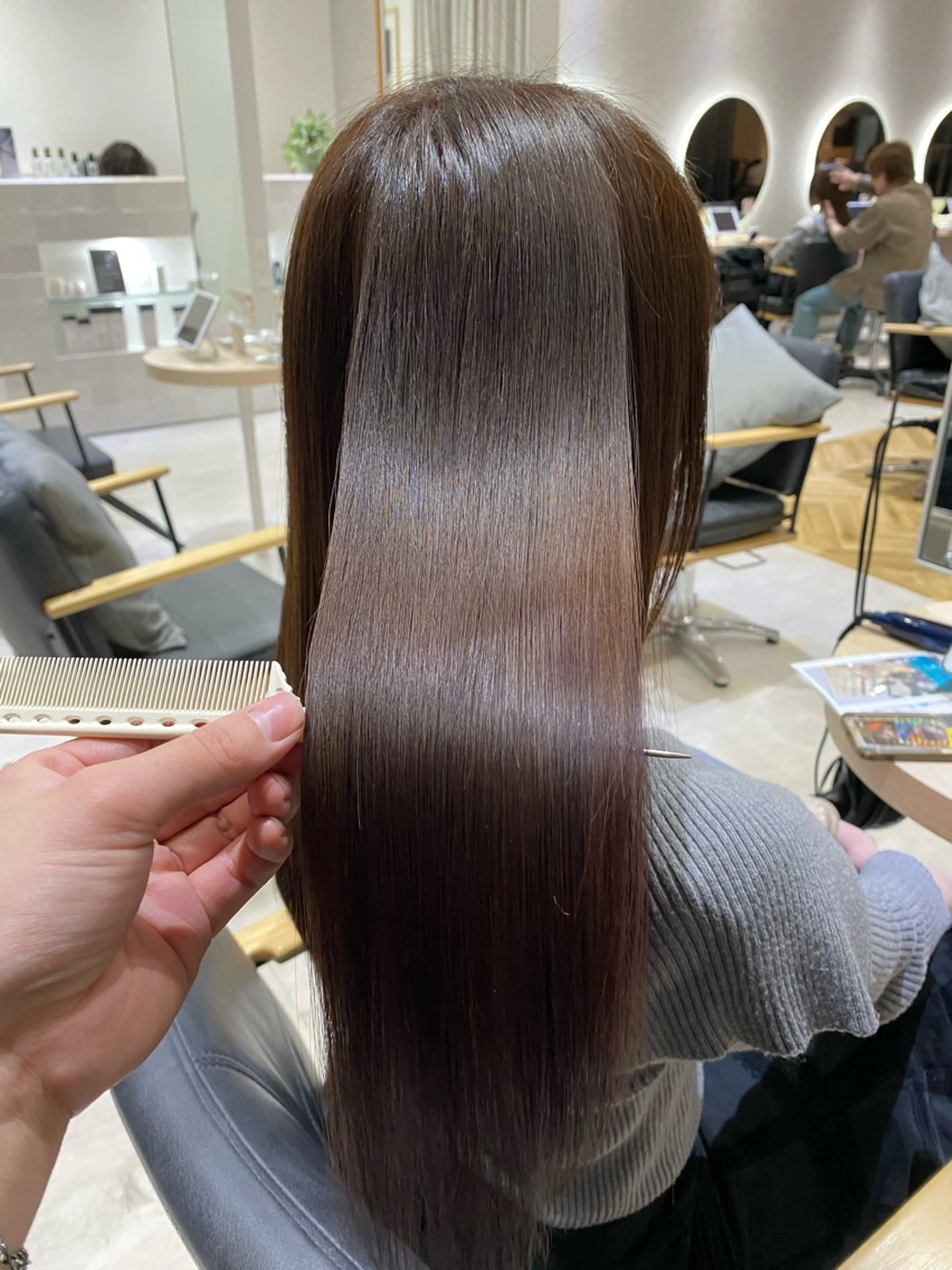 ロング トリートメント men'ssalon Zina天神所属・✨髪質改善/顔周りカ ット/縮毛矯正✨三隅のヘアスタイル