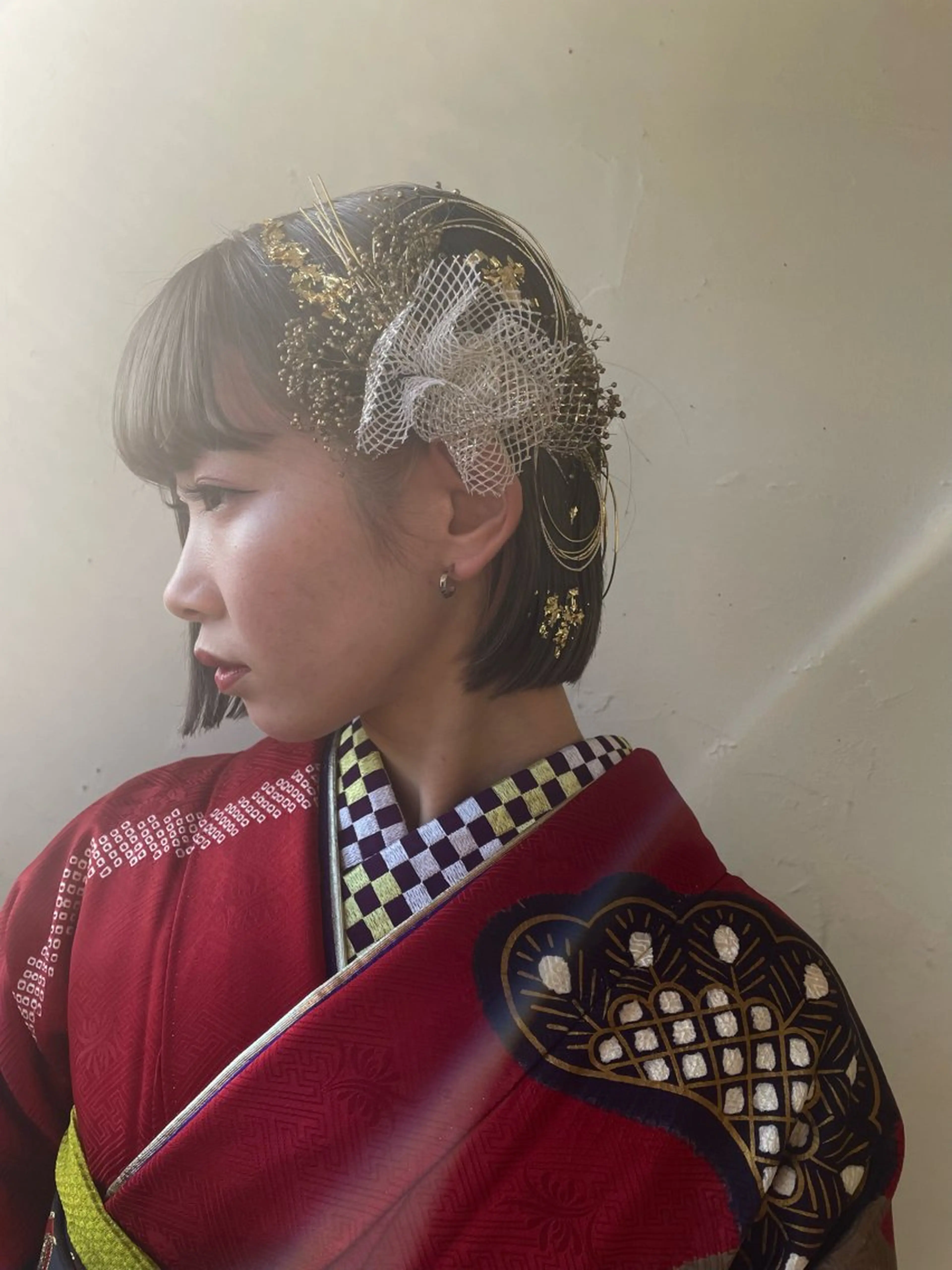 ヘアアレンジ ルプラボウ/日野 /ショート/レイヤーのヘアスタイル