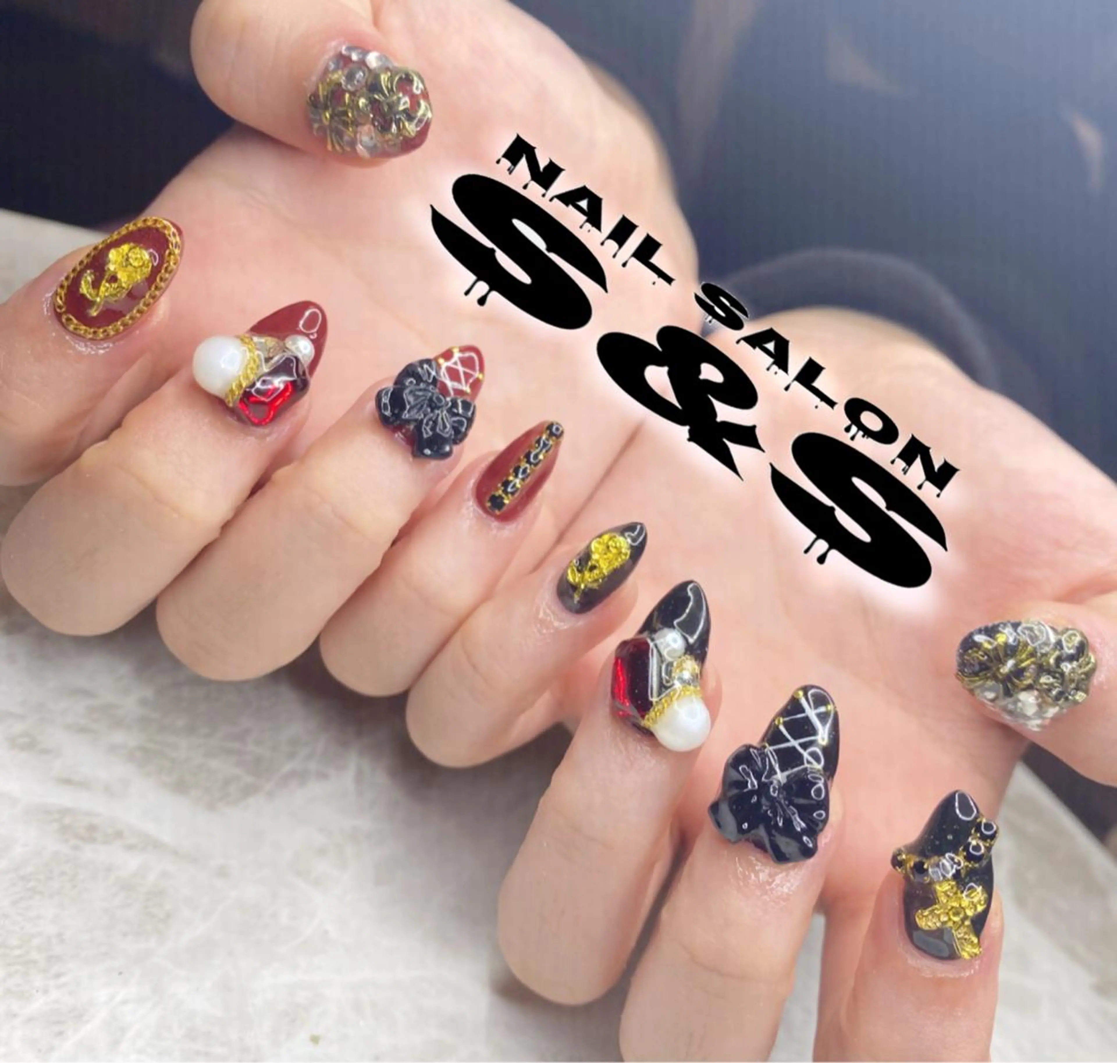 ネイル 成人式 長さ出し メンズネイル 持ち込み スカルプネイル S&S 村田小百合のネイルデザイン