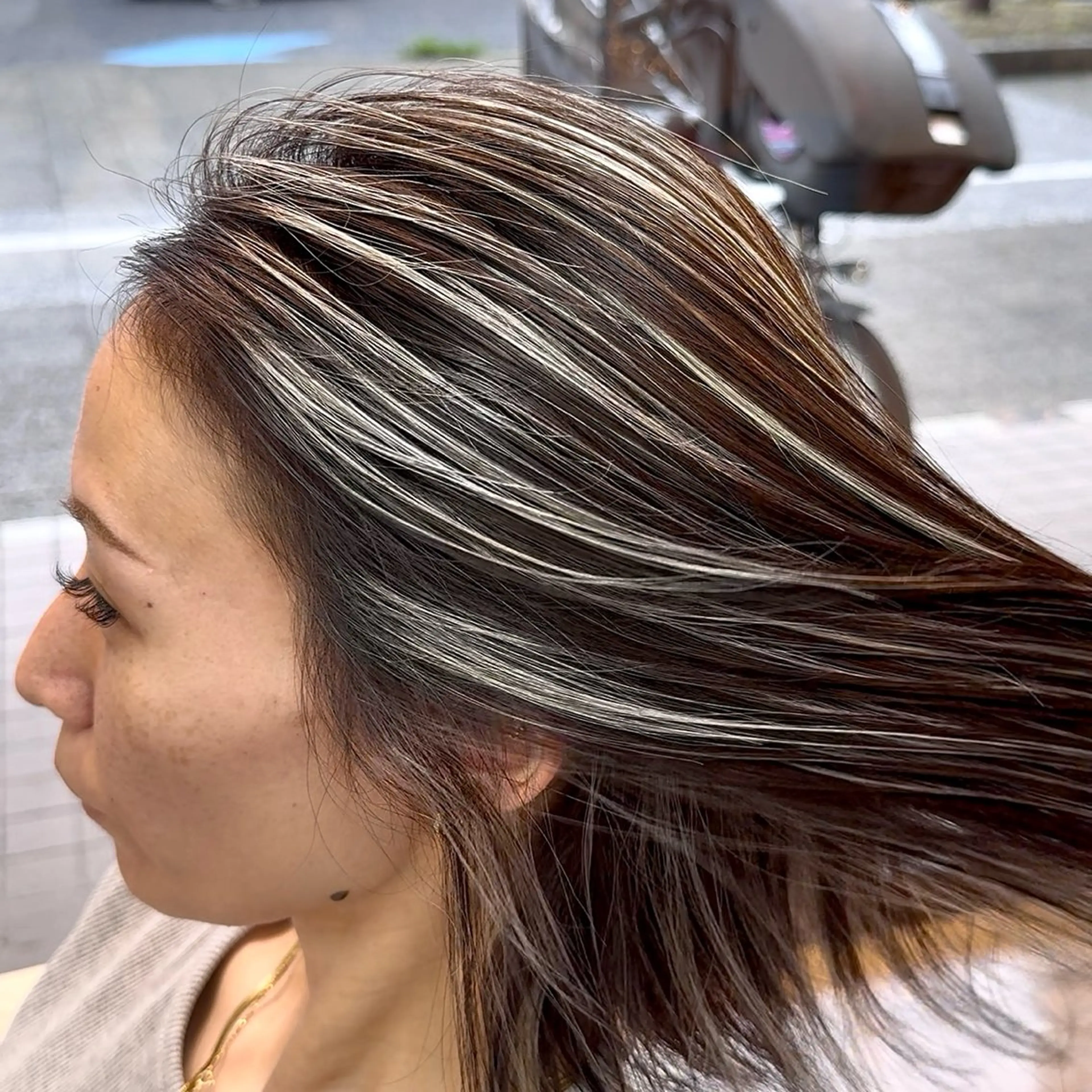 ショート カラー ハイライトカラー 3Dハイライト ハイライト Cure2所属・🌈白いハイライト 🌈 🐶ノザワ🐶のヘアスタイル