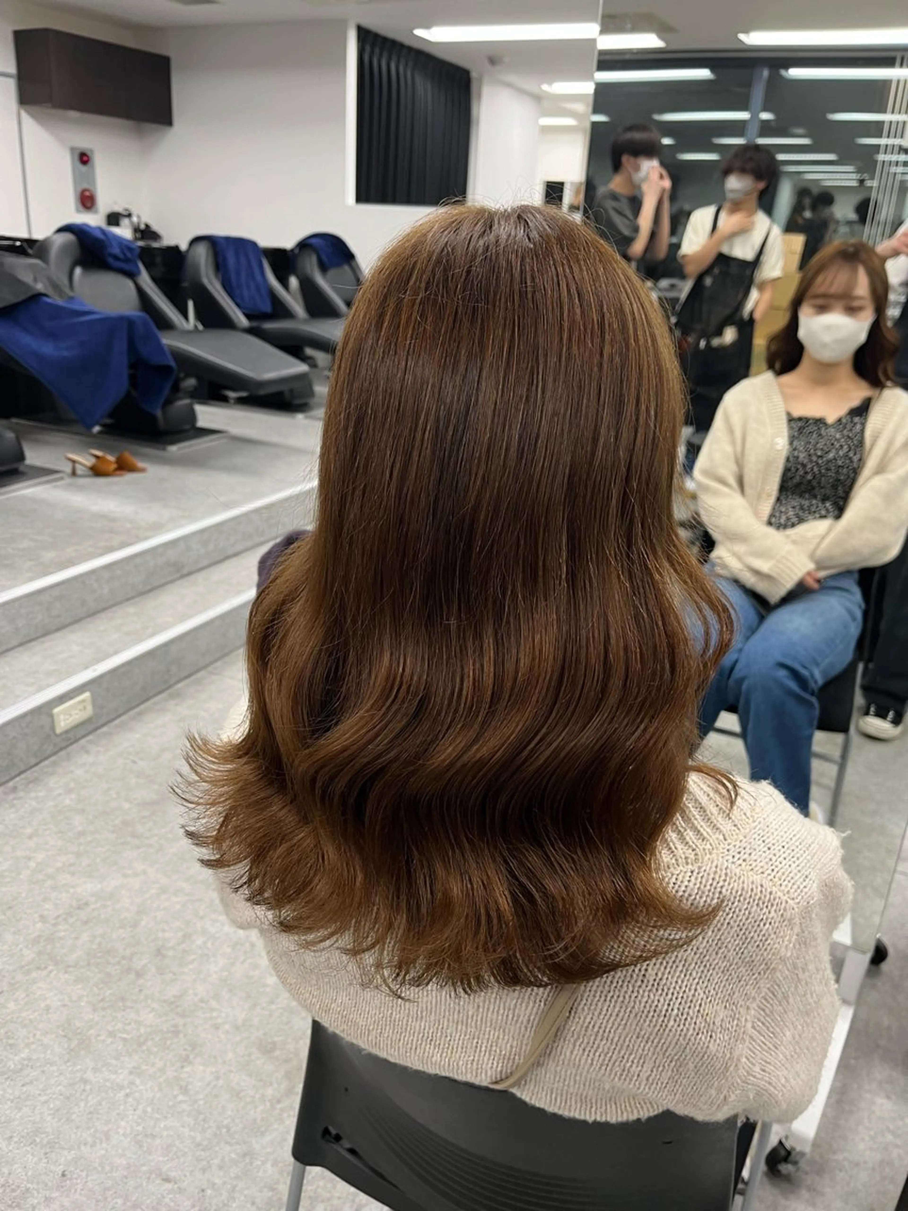 ミディアム カラー ブラウンカラー モカブラウン ケアブリーチ🌟 ♢WATARU♢のヘアスタイル