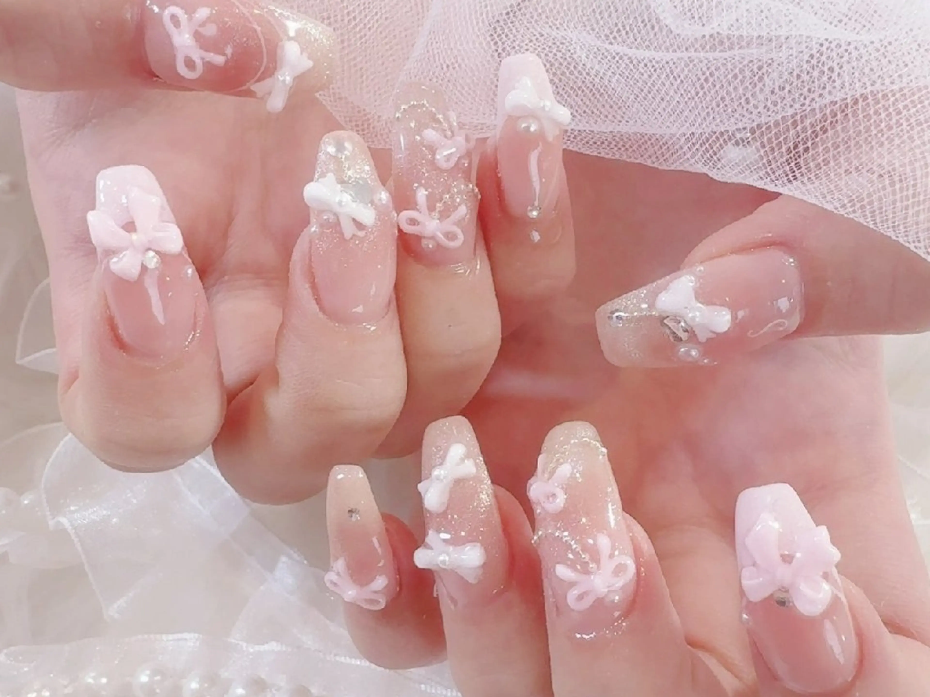 ネイル アートネイル ワンホンネイル ハンドネイル Milkyway☁️ 韓国ネイル/南堀江のネイルデザイン