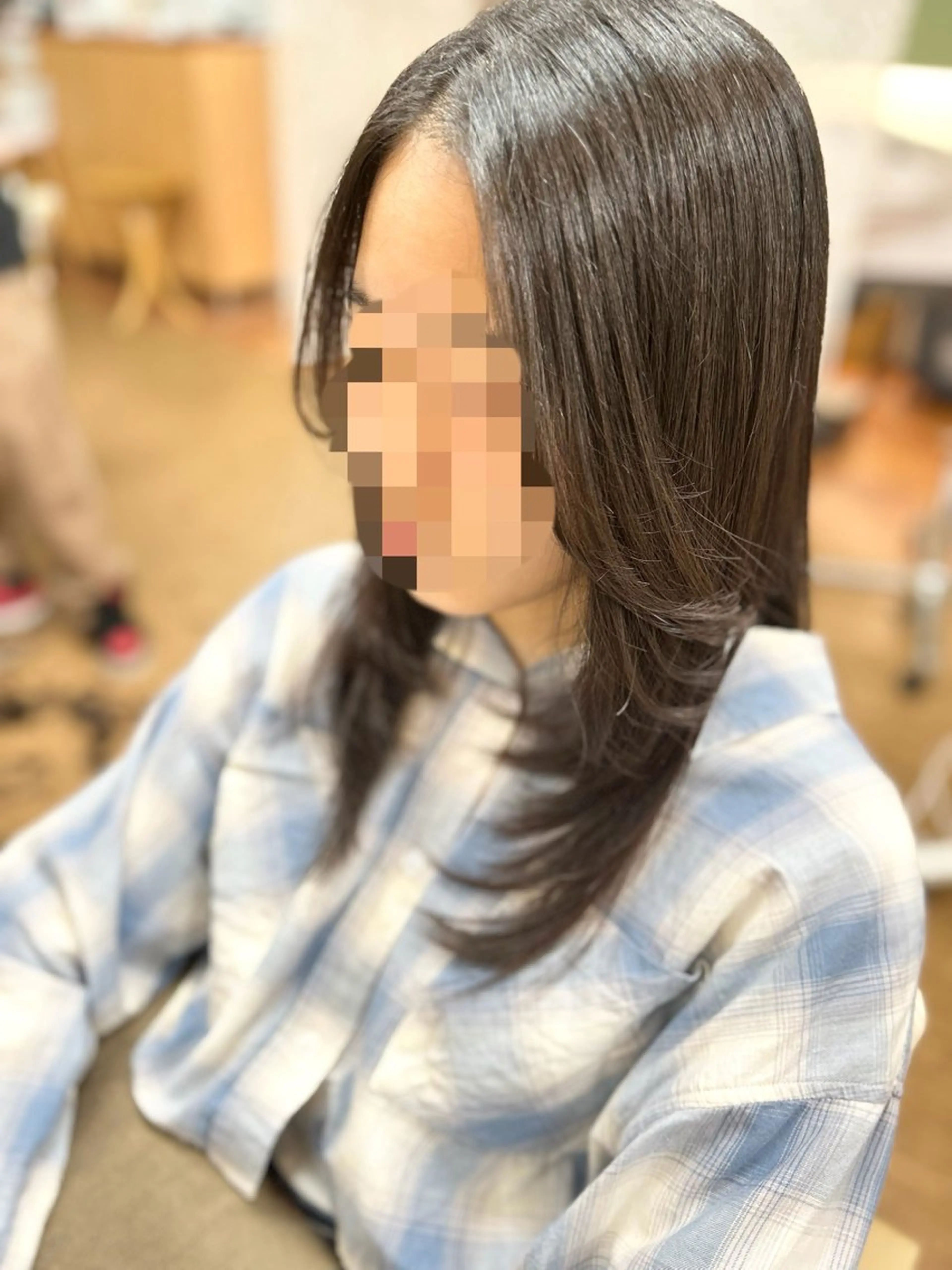 ロング 神谷 千明のヘアスタイル