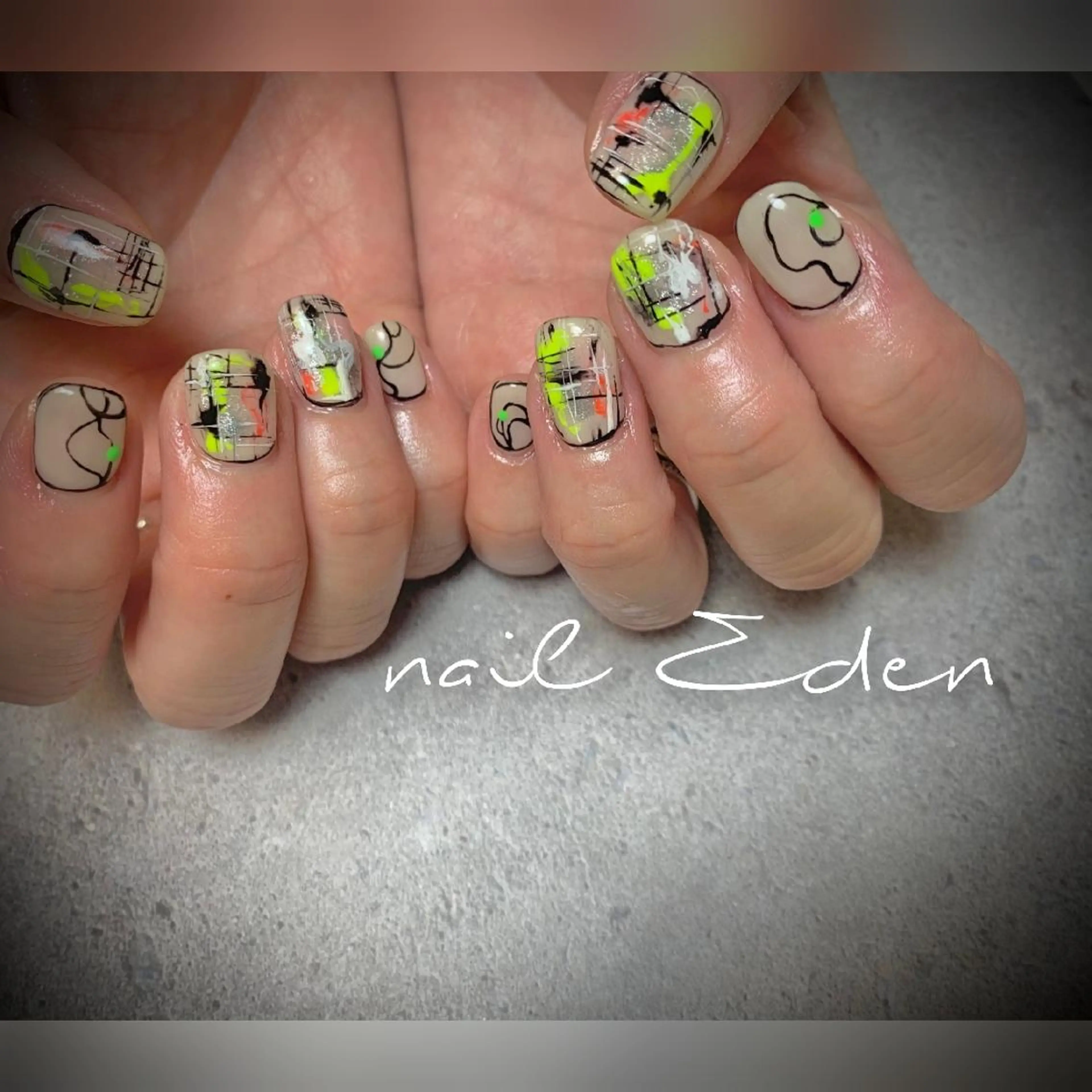 ネイル フットネイル おそろいネイル 持ち込み ハンドネイル ハンドケア Eden　private nail saron所属・Eden ♾️のネイルデザイン