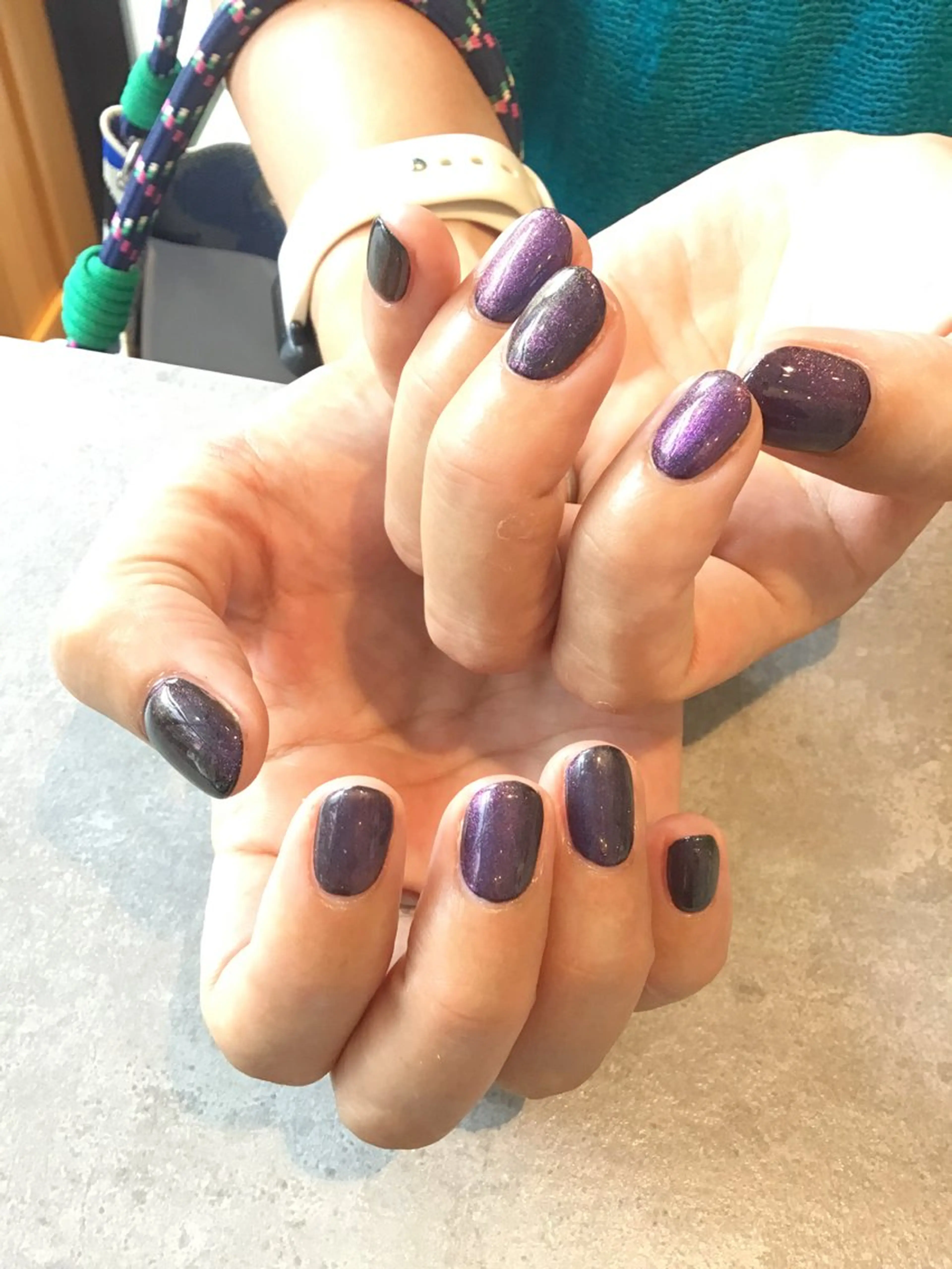 ネイル マグネットネイル マグネットワンカラー ワンカラーネイル Nest 岩崎のネイルデザイン