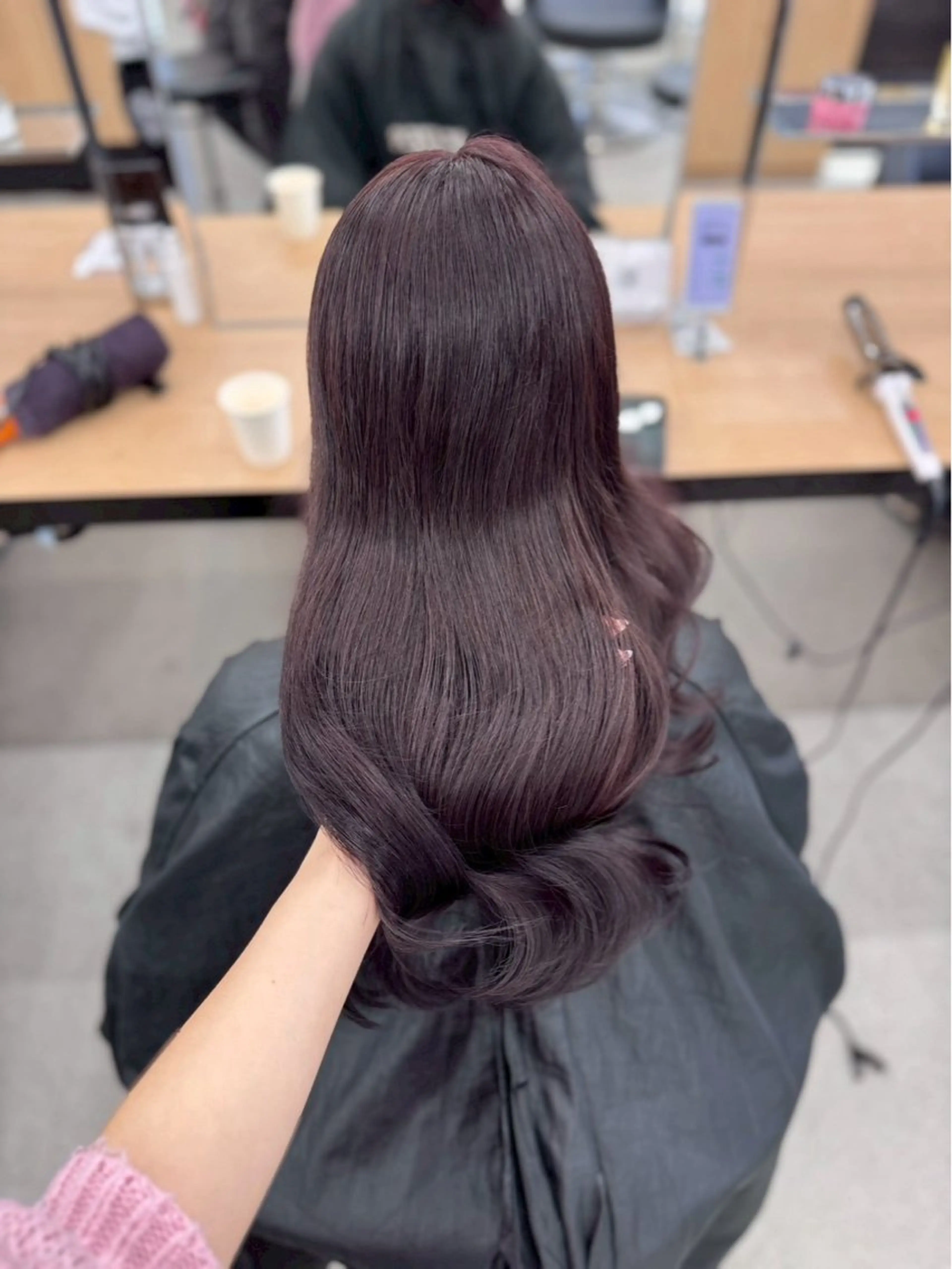 ロング ヘアカラー トリートメント miku/ラベンダー 透明感カラー🪻❤︎のヘアスタイル