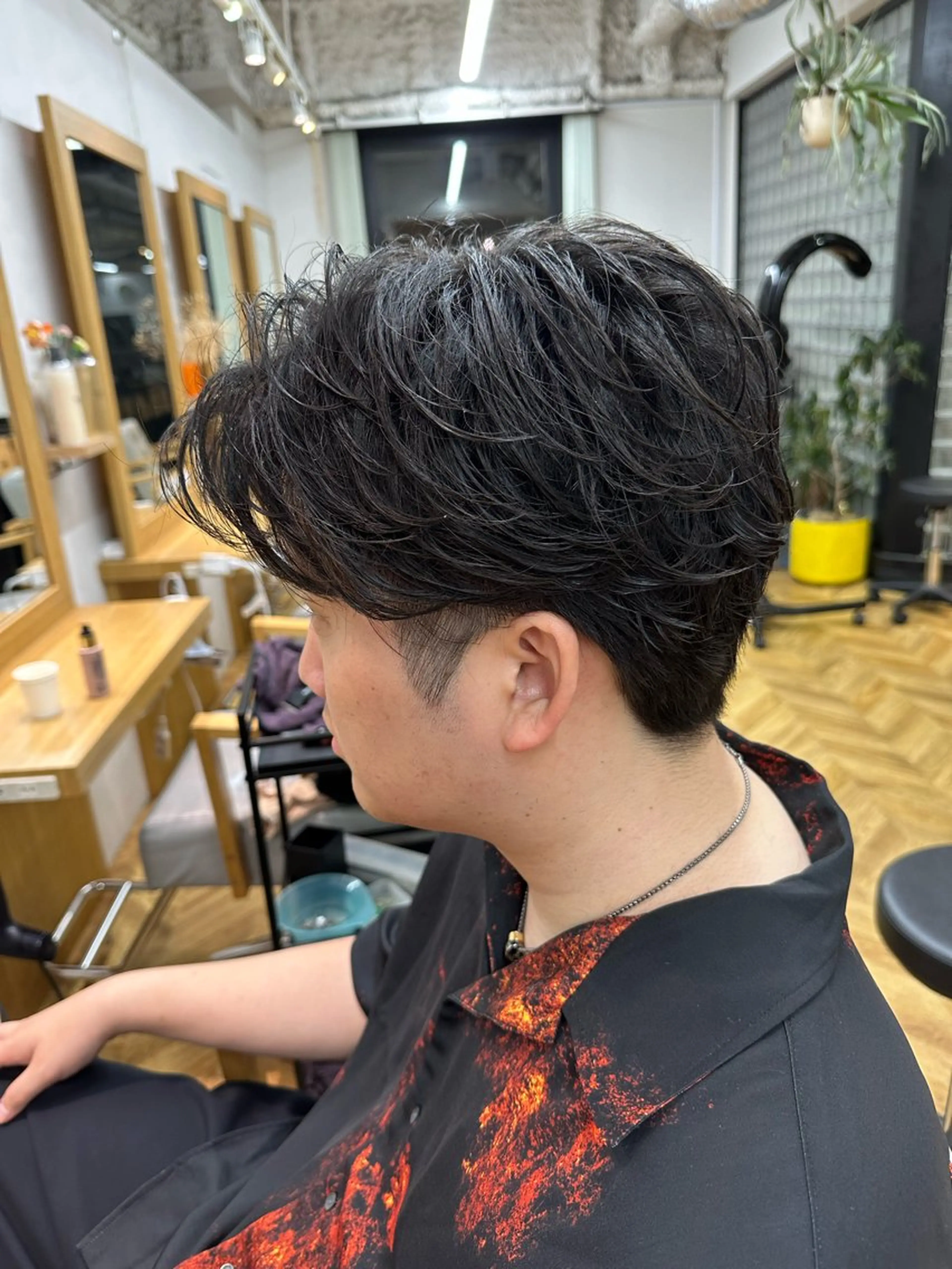 パーマ メンズ メンズカット/ フェザーパーマ/げんのヘアスタイル