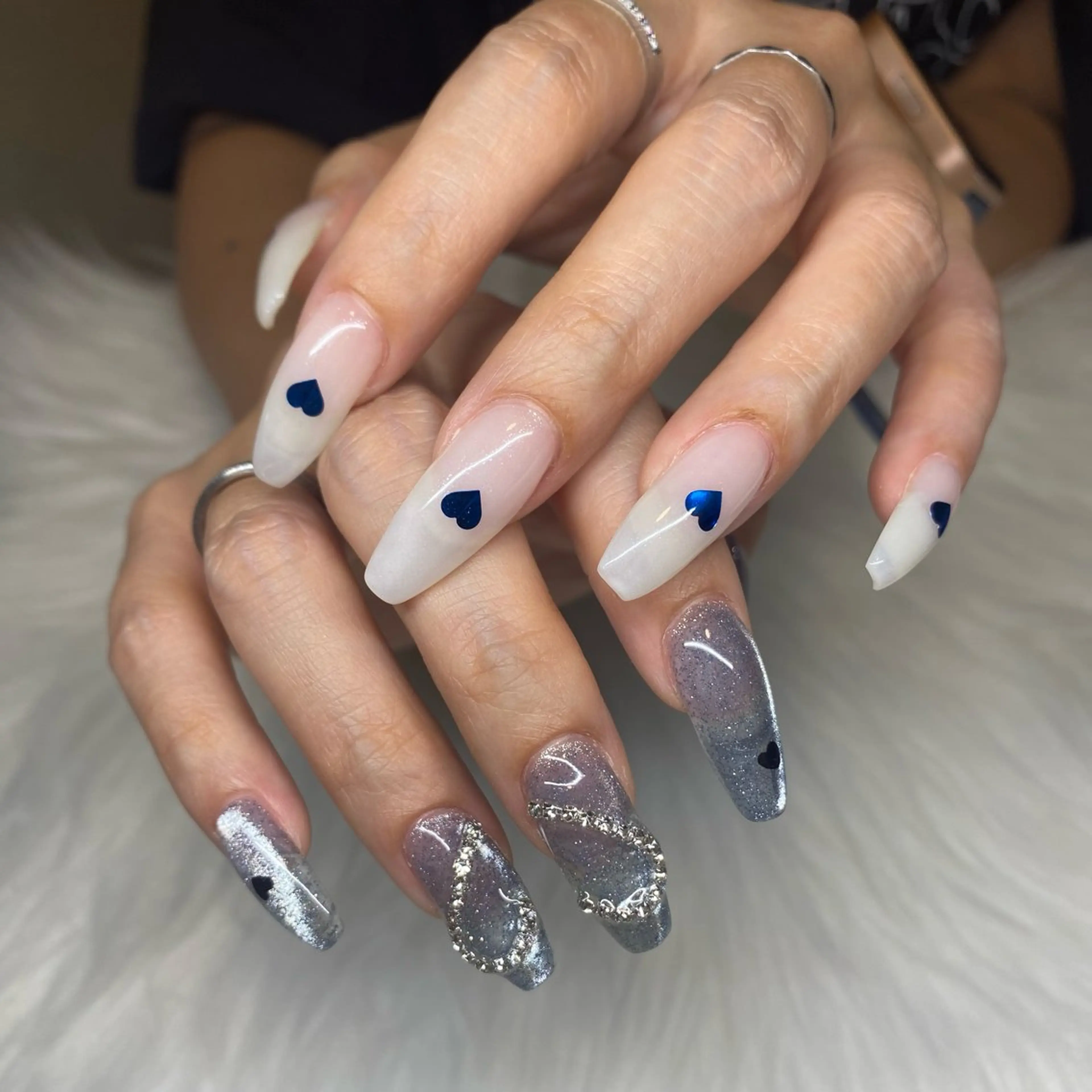 ネイル ハート nail salon milkのネイルデザイン