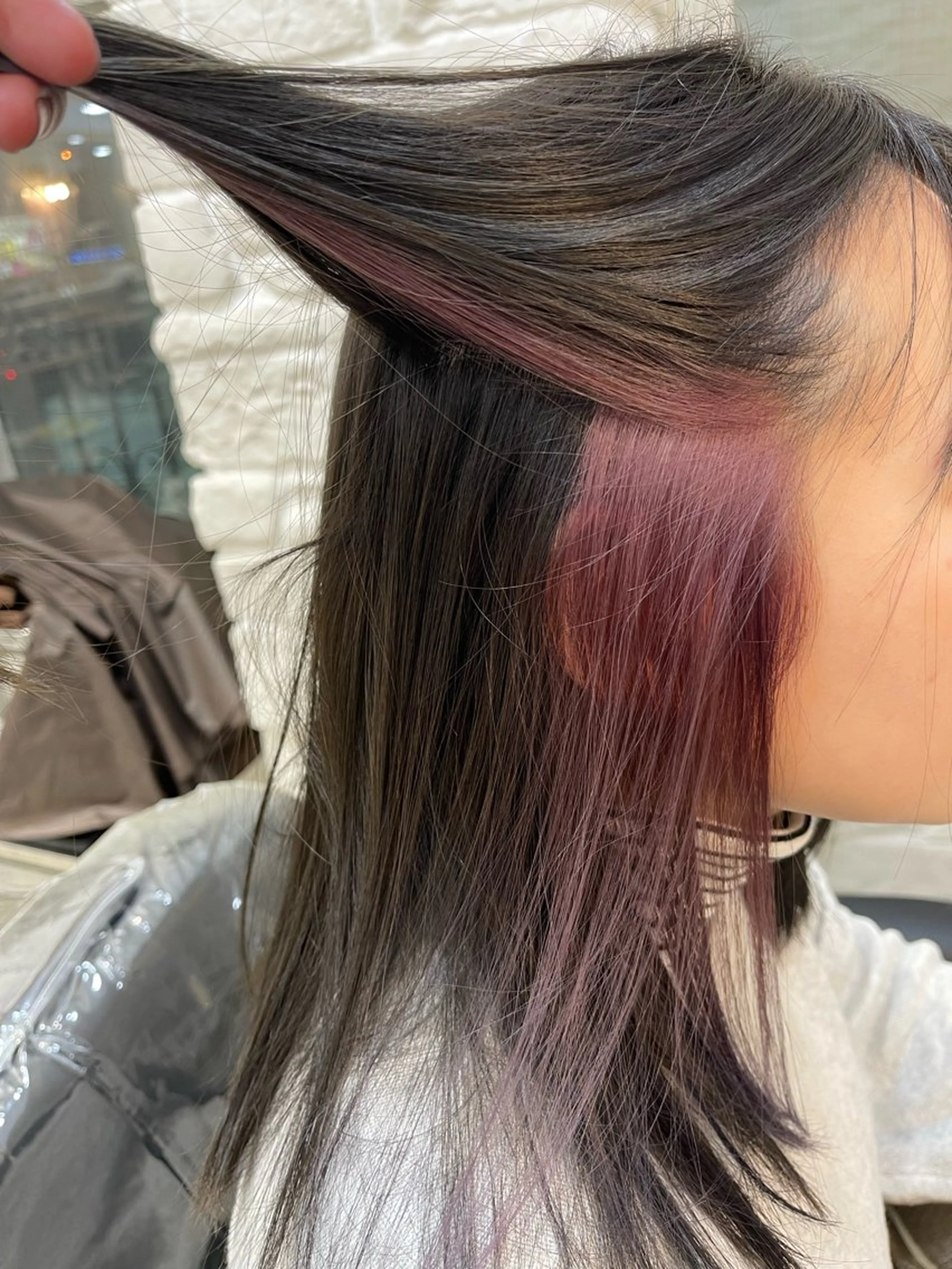 ミディアム 西野 蓮のヘアスタイル