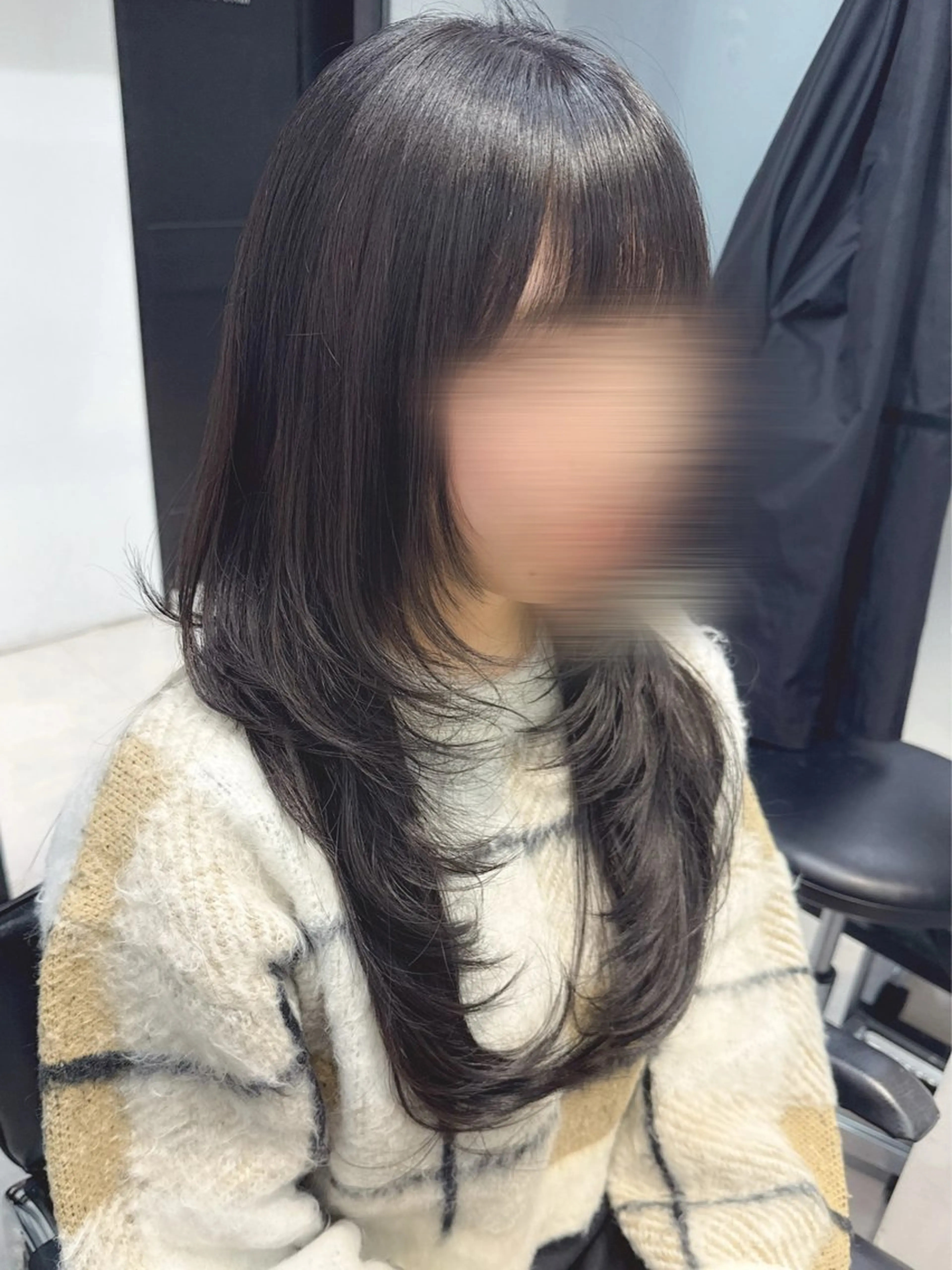ロング ハッシュカット レイヤーカット ロング nui所属・ﾚｲﾔｰ.ﾍｱｾｯﾄ 🤍宮本しおりのヘアスタイル