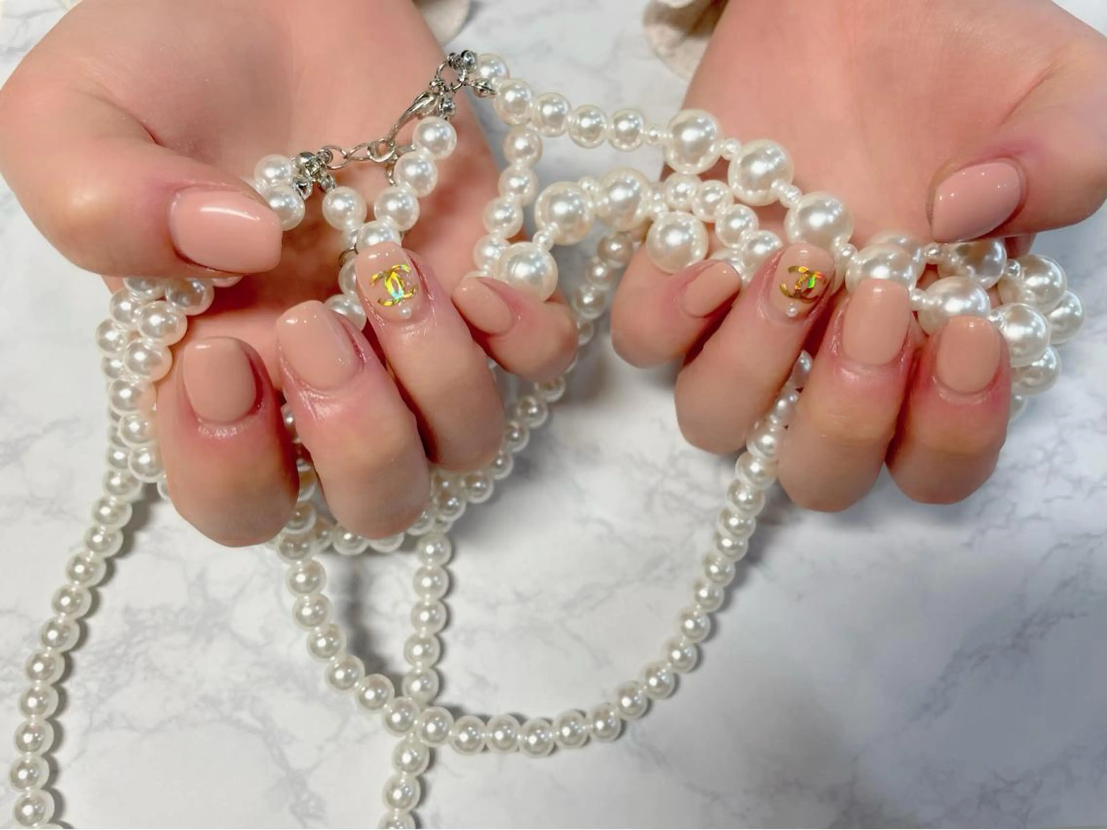 ネイル ワンカラーネイル ピンク Pretty【プリティー】所属・神戸三宮pretty プリティーのマツエク・マツパデザイン