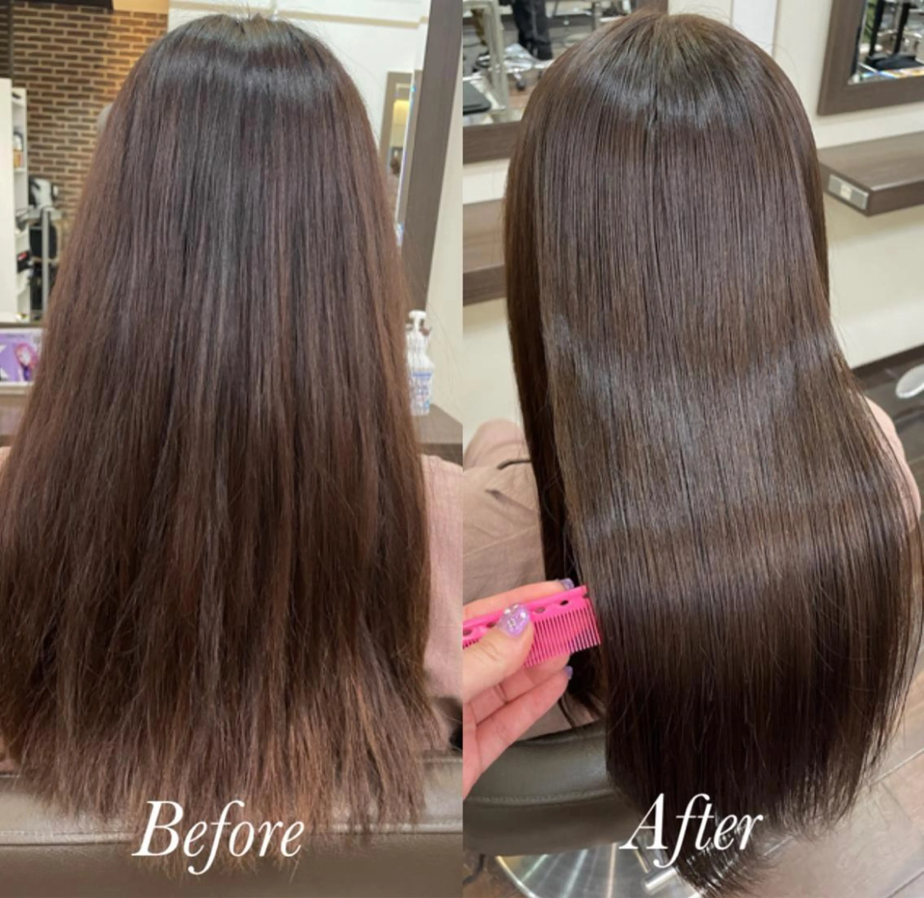 ロング カラー 髪質改善 トリートメント 酸性ストレート 🤍🎀honokaのヘアスタイル