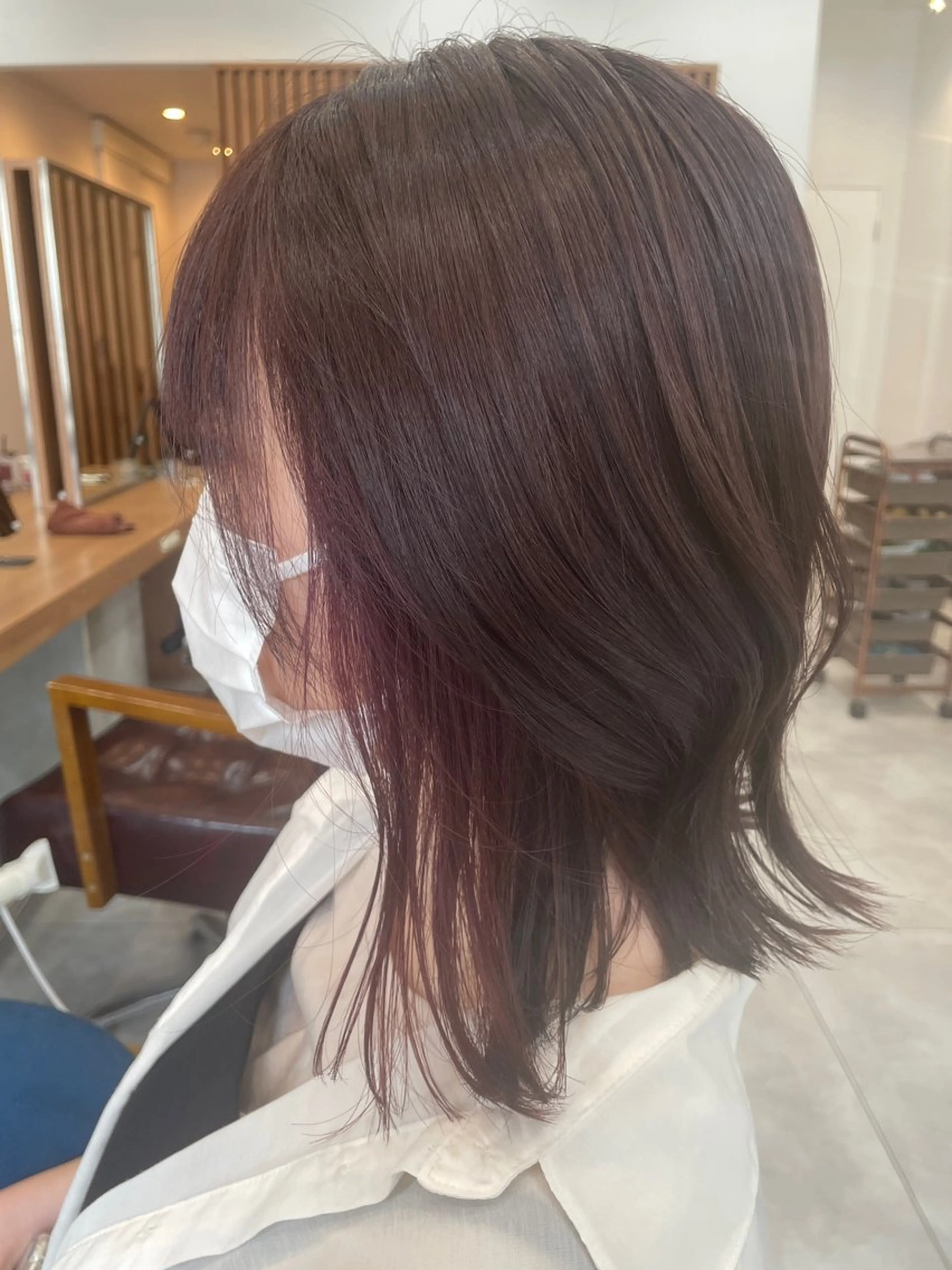 ミディアム カラー オオシロ ユウマのヘアスタイル