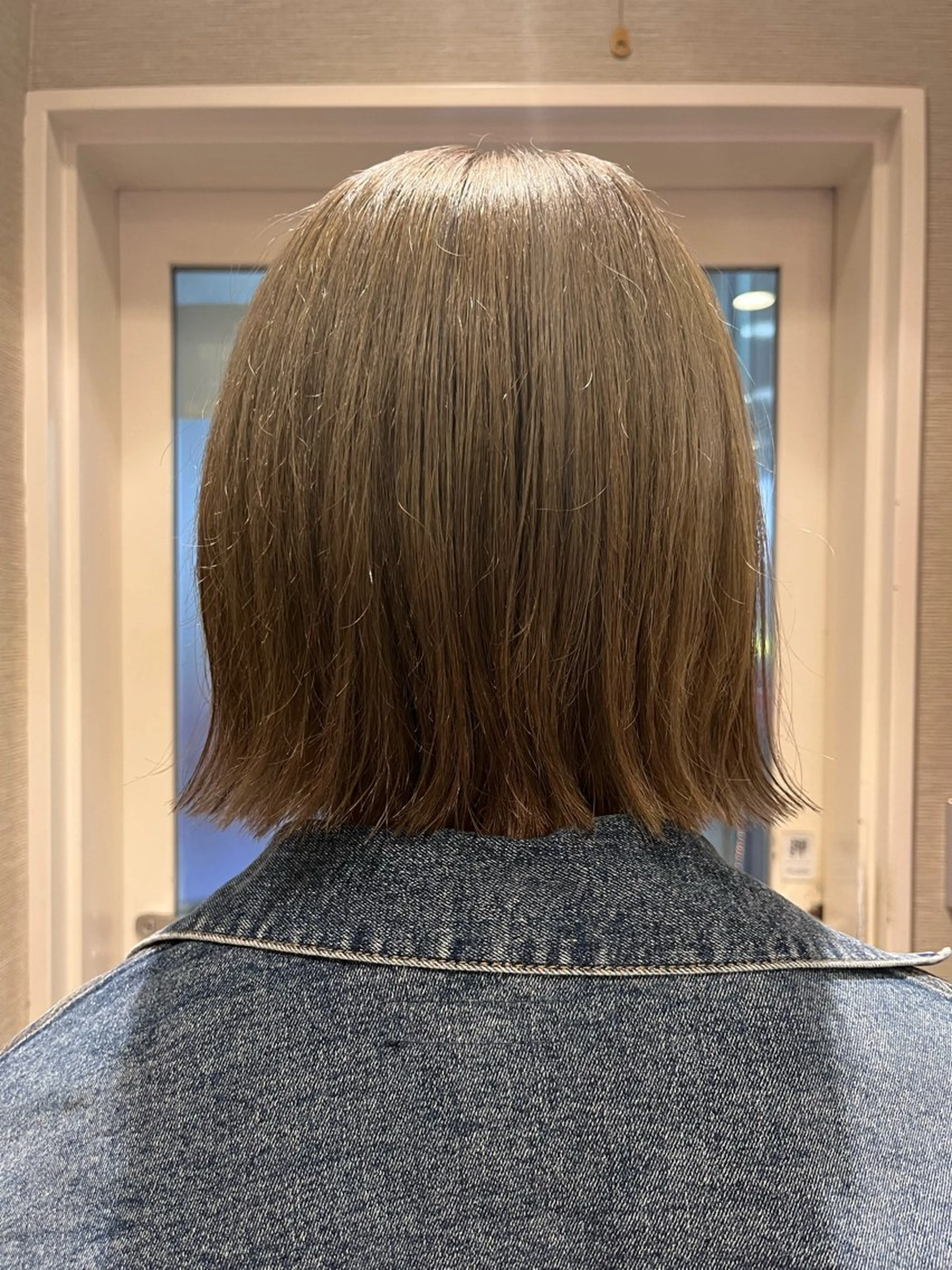 ミディアム カラー グレージュ dogstar小林諒 レイヤー/パーマのヘアスタイル