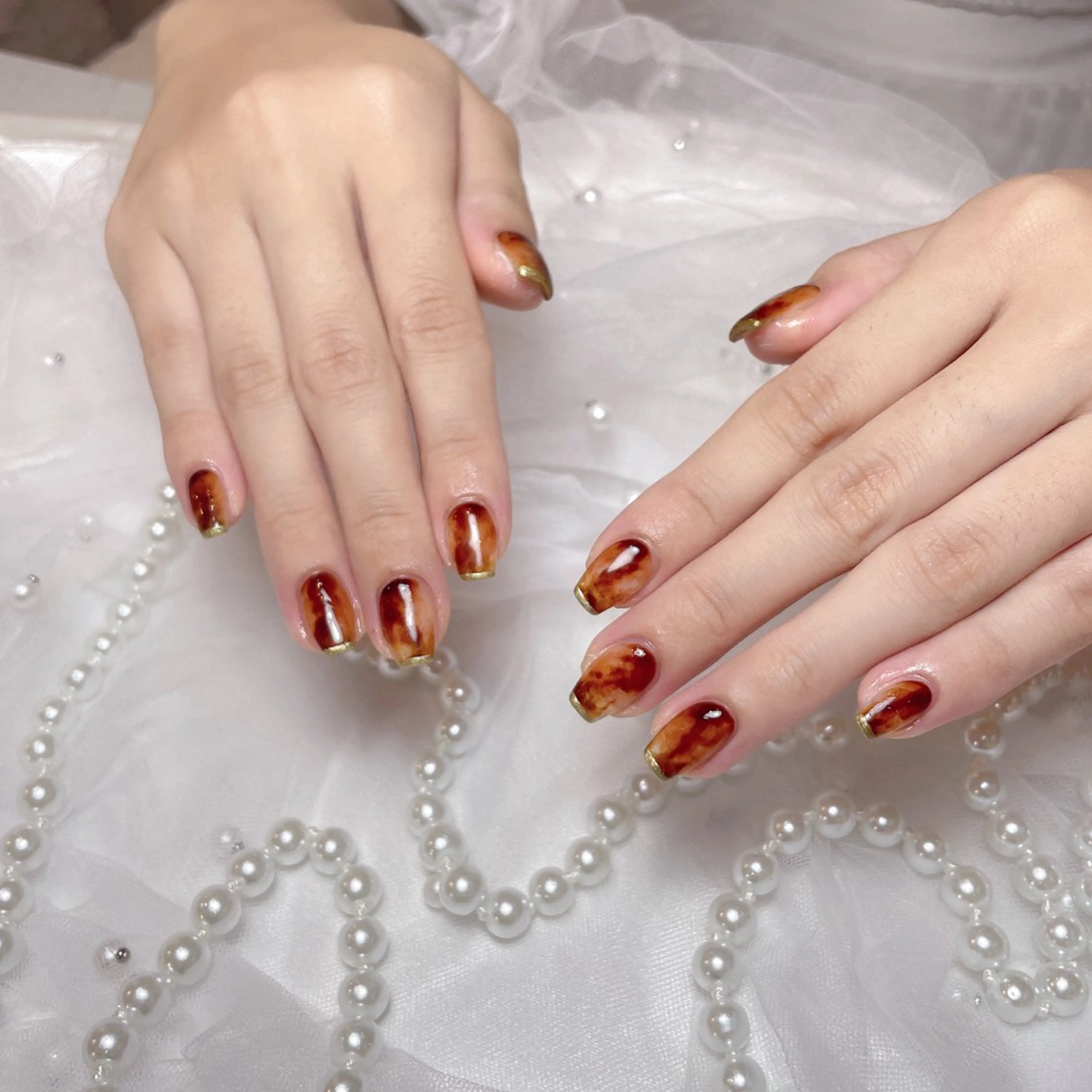 ネイル フットネイル フレンチネイル ジェルネイル ガーリー グラデーション D.d Nail Moeのネイルデザイン