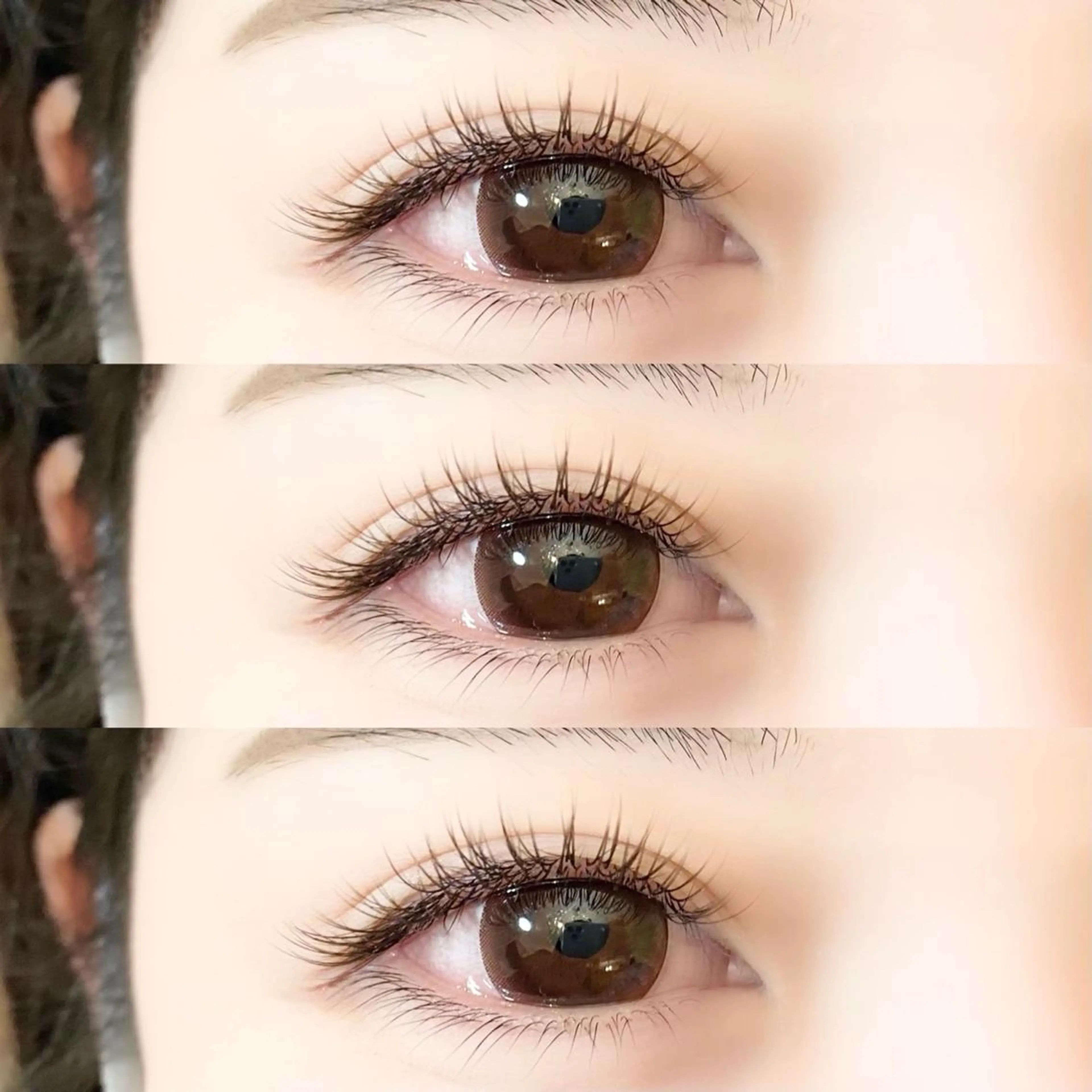 マツエク・マツパ カラーマツエク 下まつげエクステ 一重×まつ毛パーマ eyelist .Sのマツエク・マツパデザイン