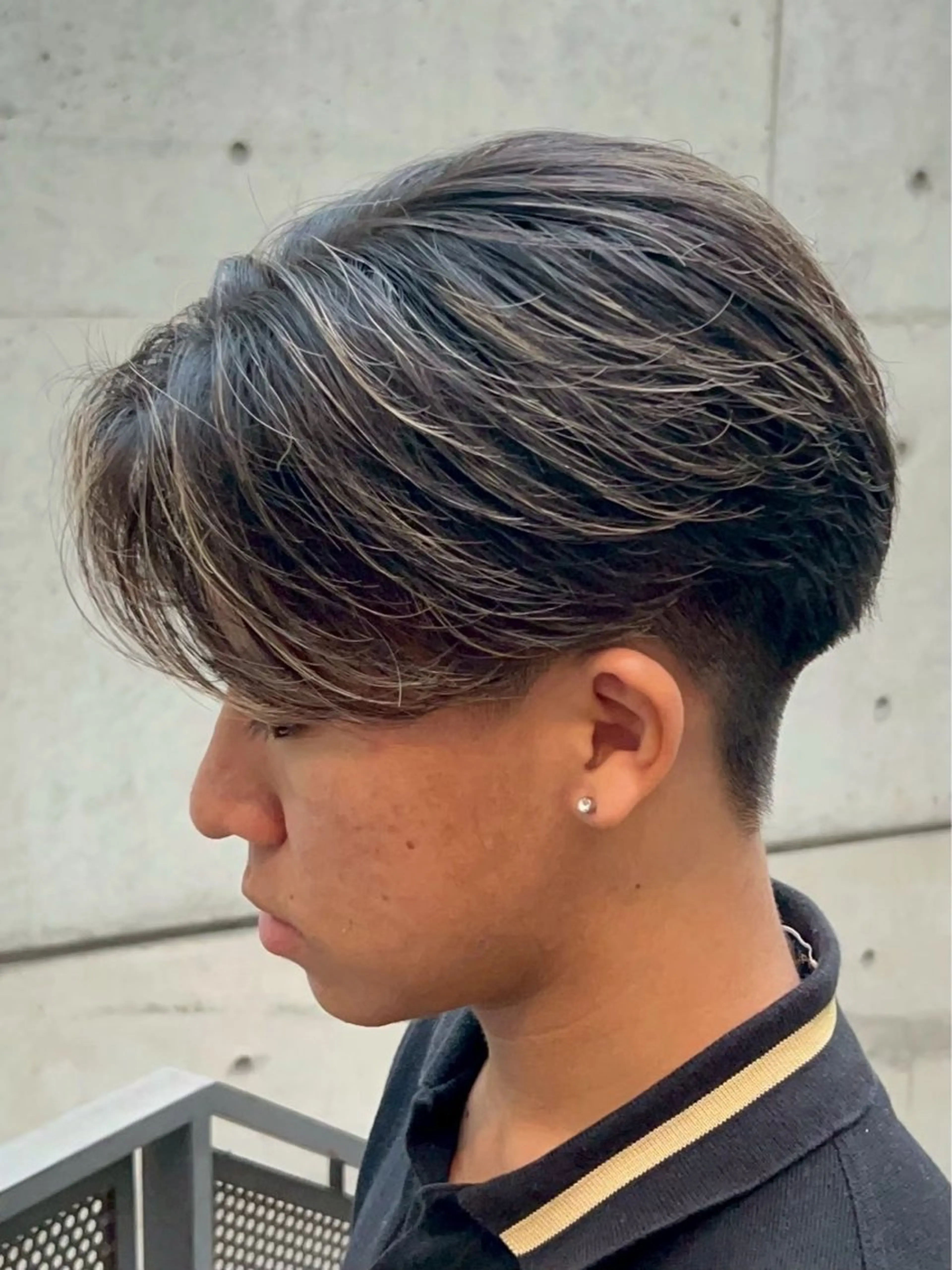 ミディアム メンズ センターパート メンズメッシュ era本店所属・笹尾 陸/era本店 メンズ美容師のヘアスタイル