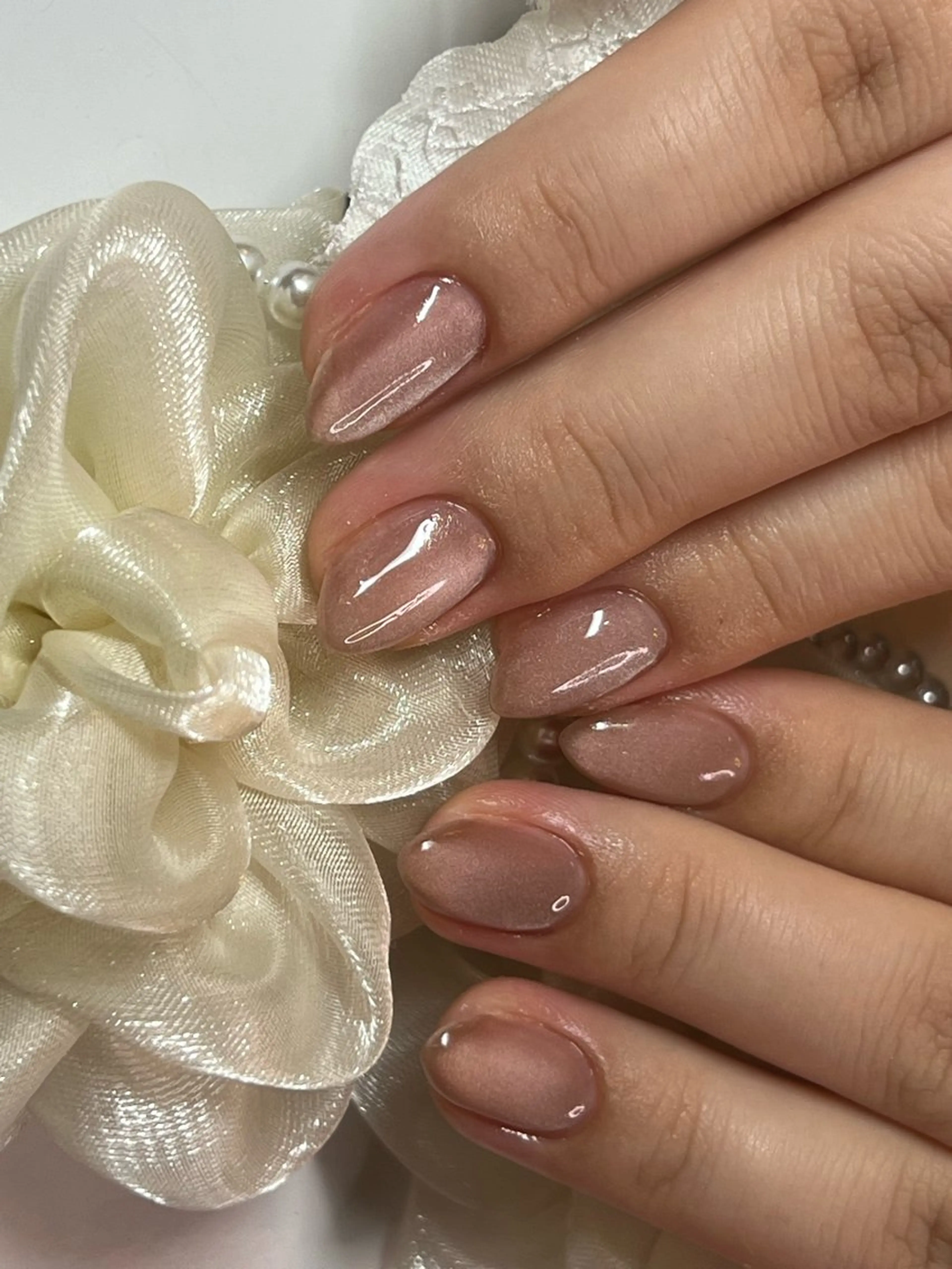 パラジェルベース！マグネット🧲ネイル　艶々ちゅるん美フォルム仕上げ✨奥行のある美しいネイルをお楽しみ下さい♡の写真