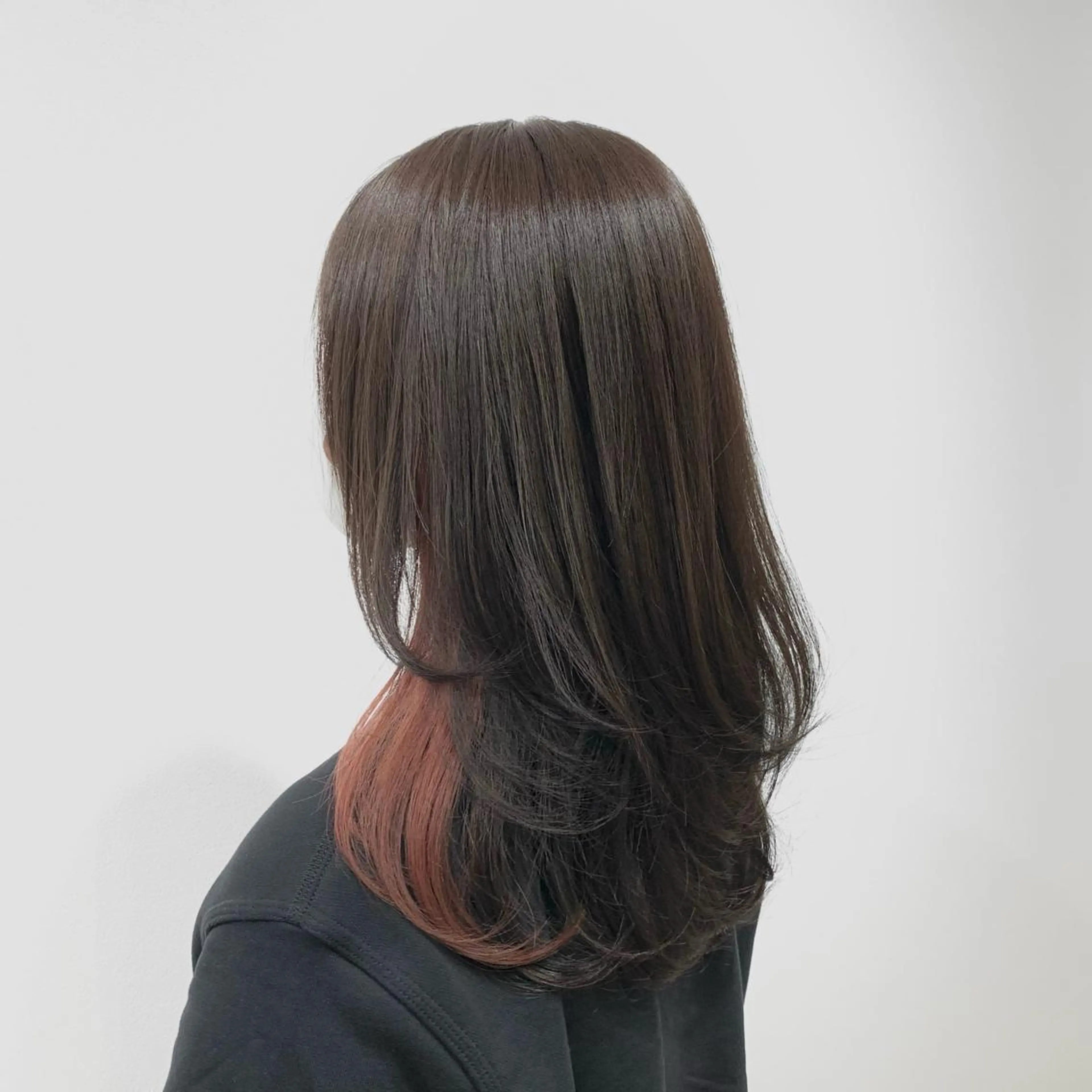 ロング カラー ヘアアレンジ キヨミ 韓国レイヤーカットのヘアスタイル