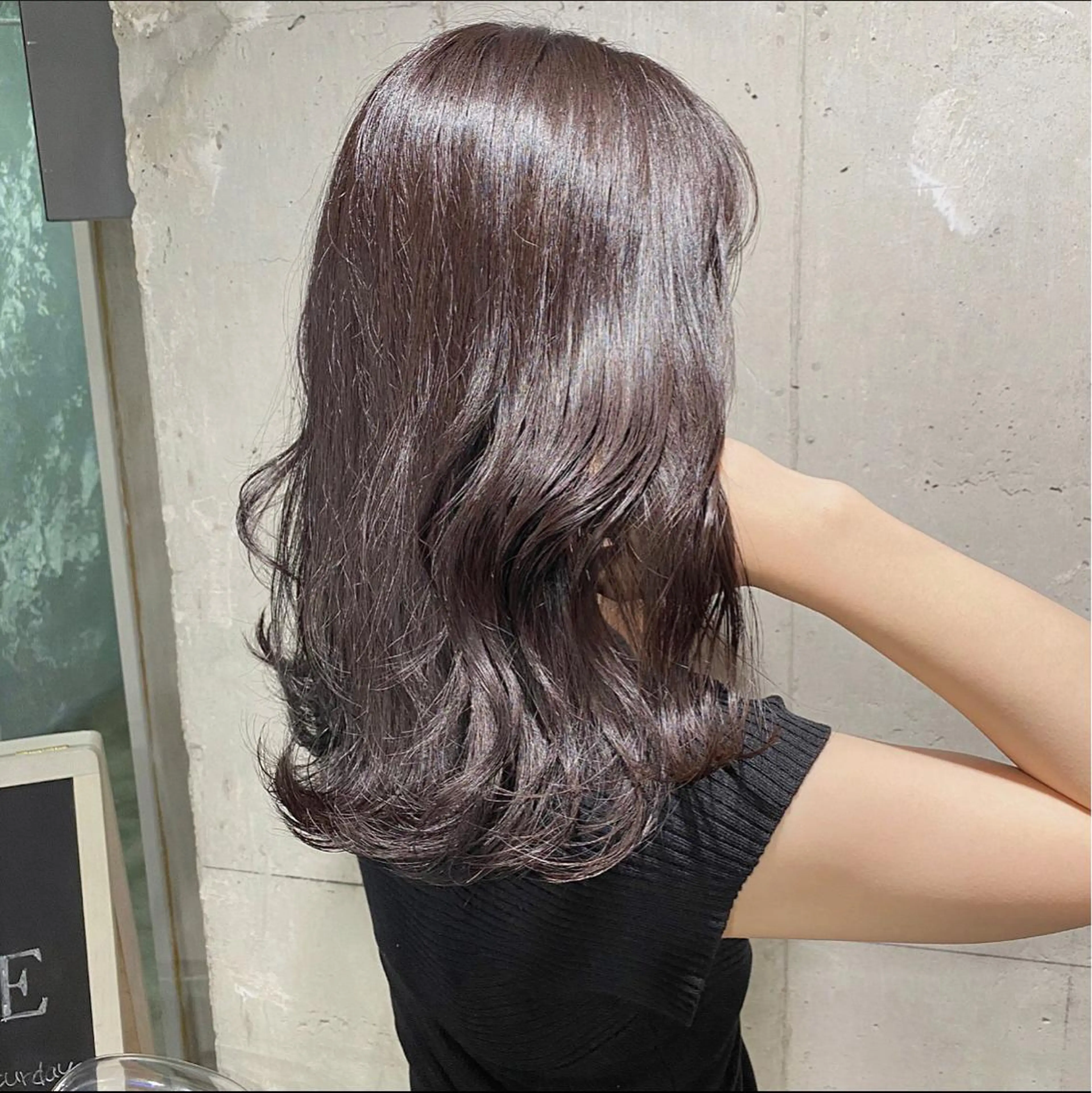 セミロング カラー カット ヘアカラー トリートメント メンズ特化美容師 💠チナツのヘアスタイル