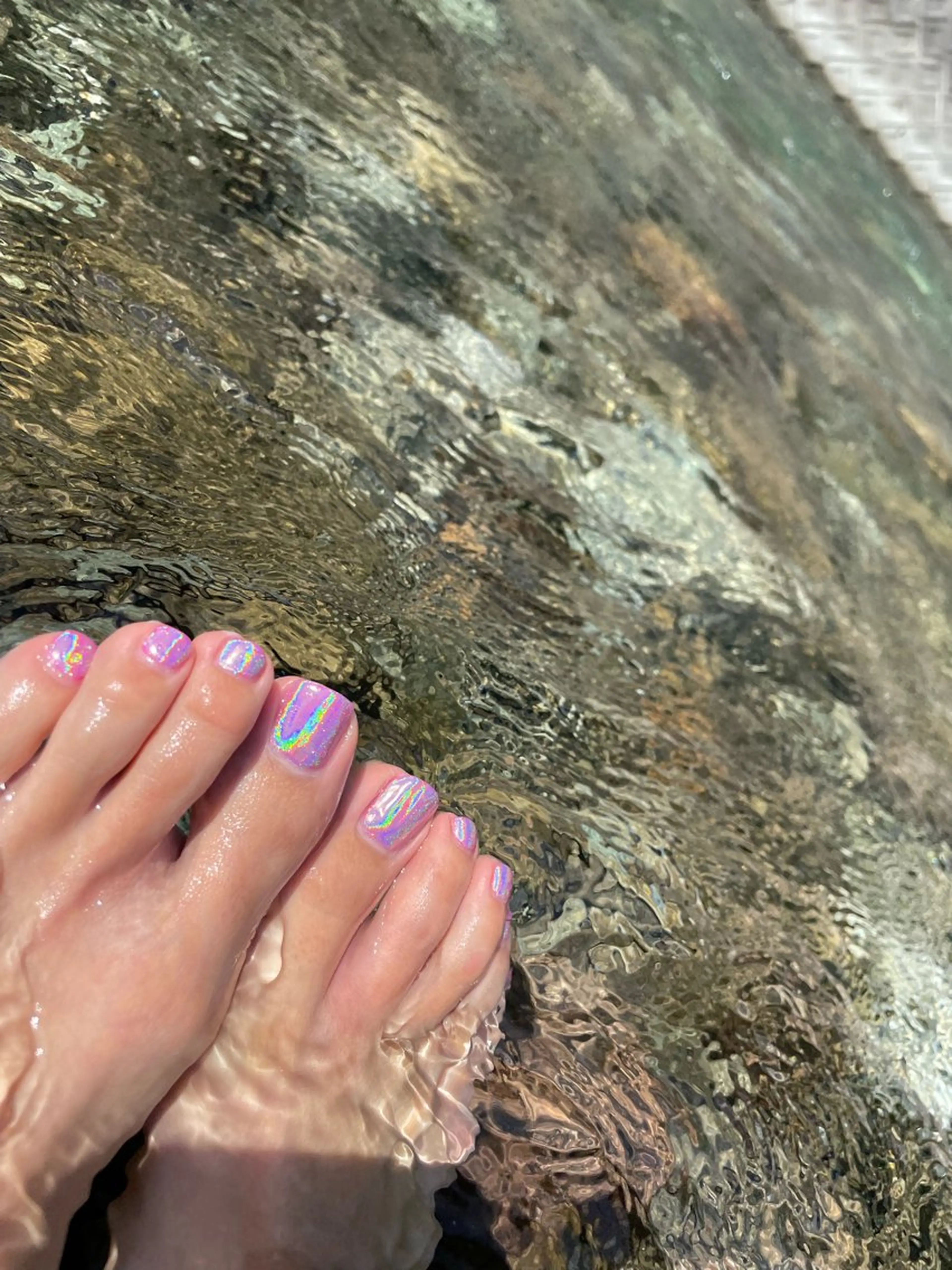 ネイル ワンカラーネイル ピンク フットネイル ROPE nail ロペネイルのネイルデザイン