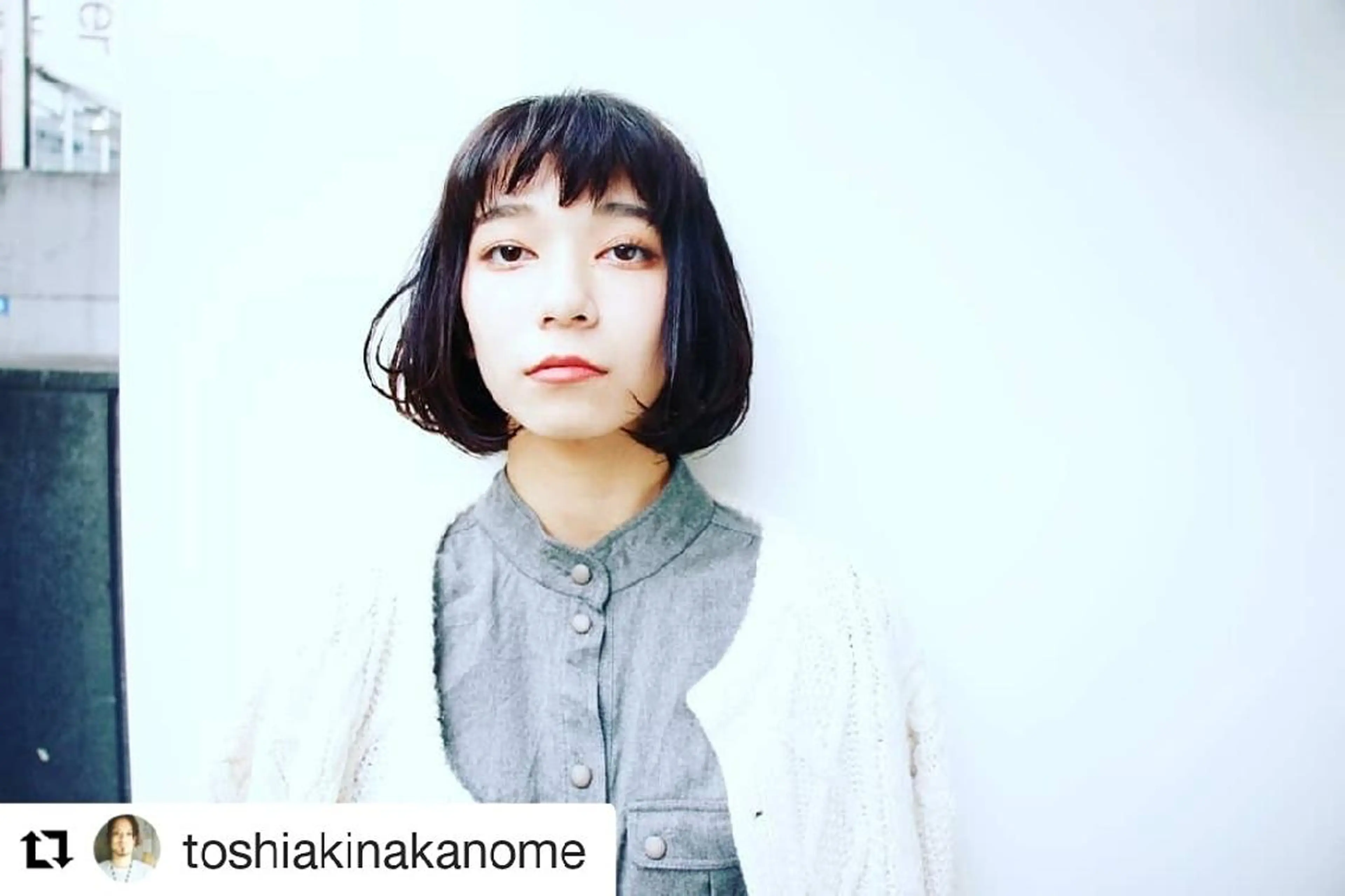 前髪のみの写真