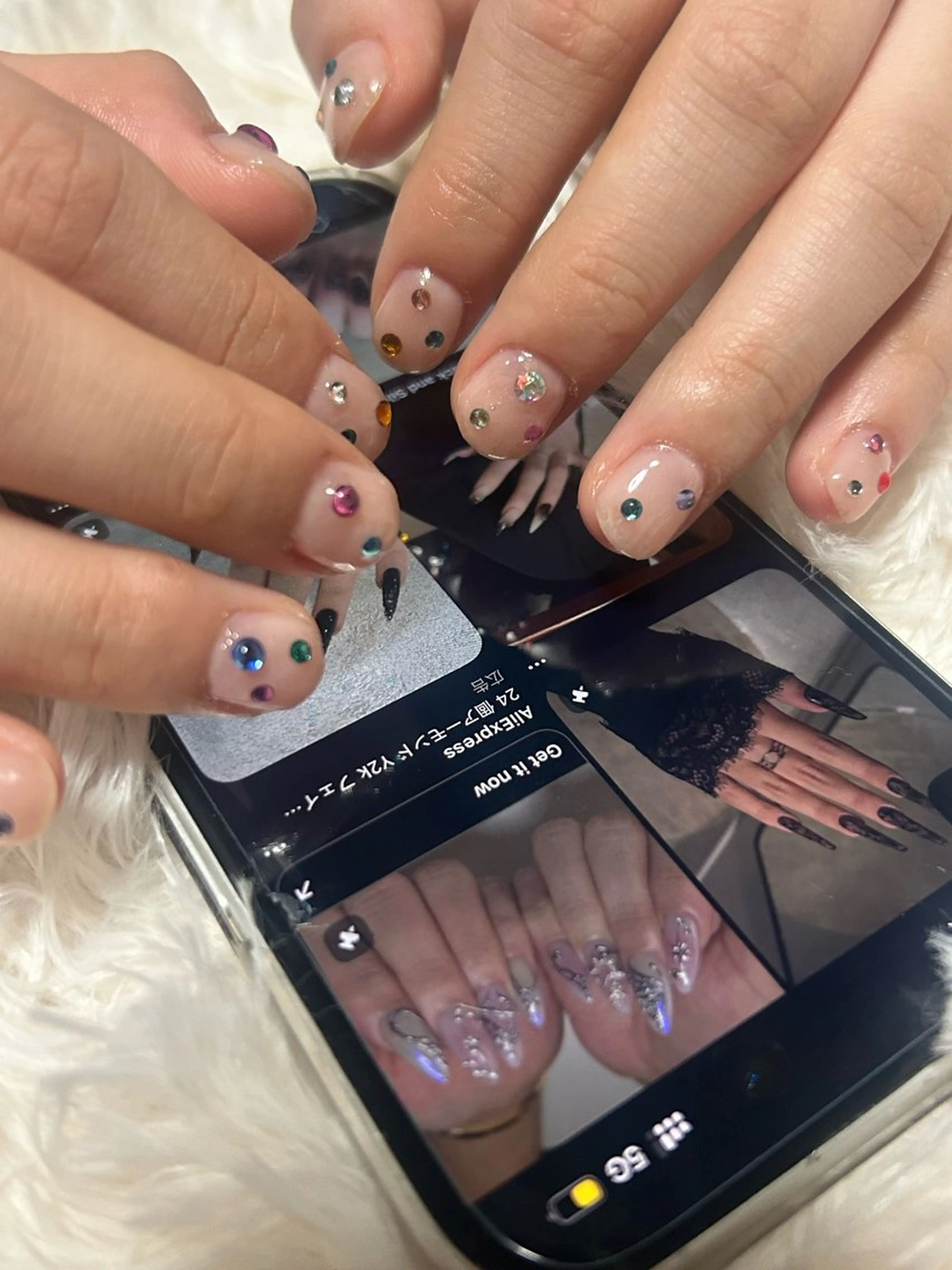 ネイル ハンドネイル 𝚜𝚘𝚛𝚊/ ネイルモデル様募集中のネイルデザイン