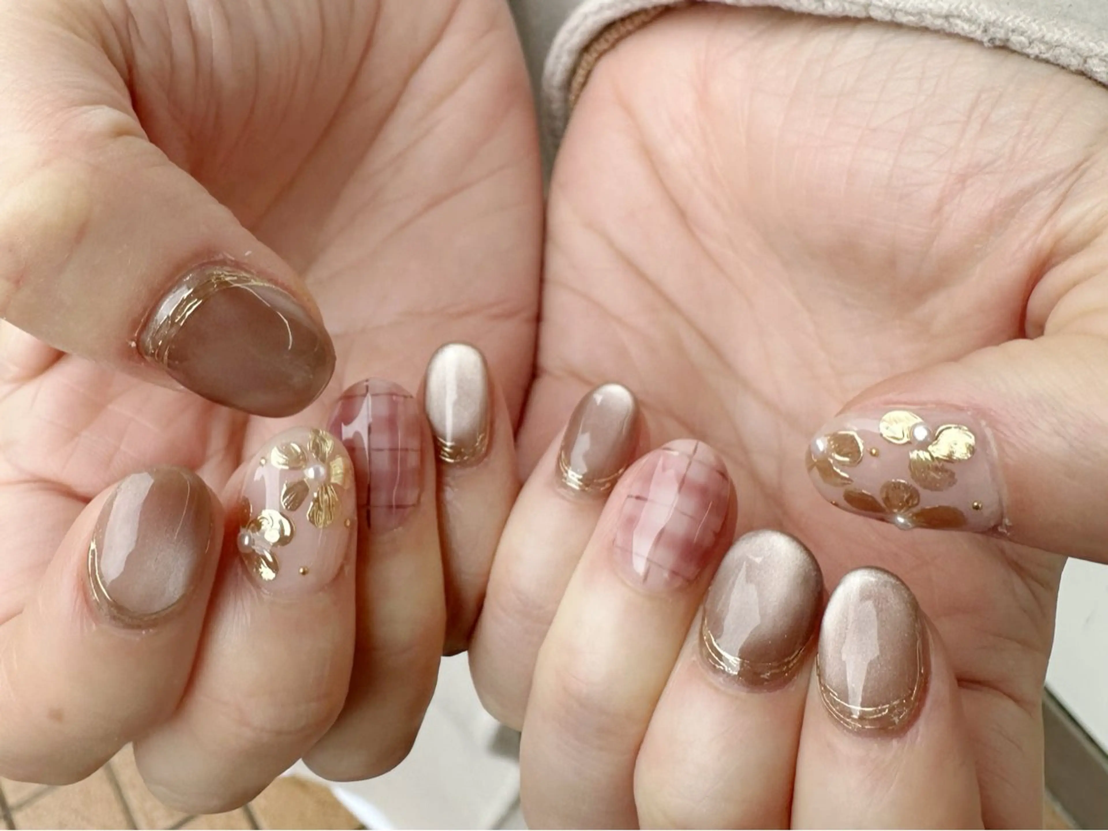 ネイル 持ち込み 春ネイル ハンドネイル en nail MEGUMIのネイルデザイン