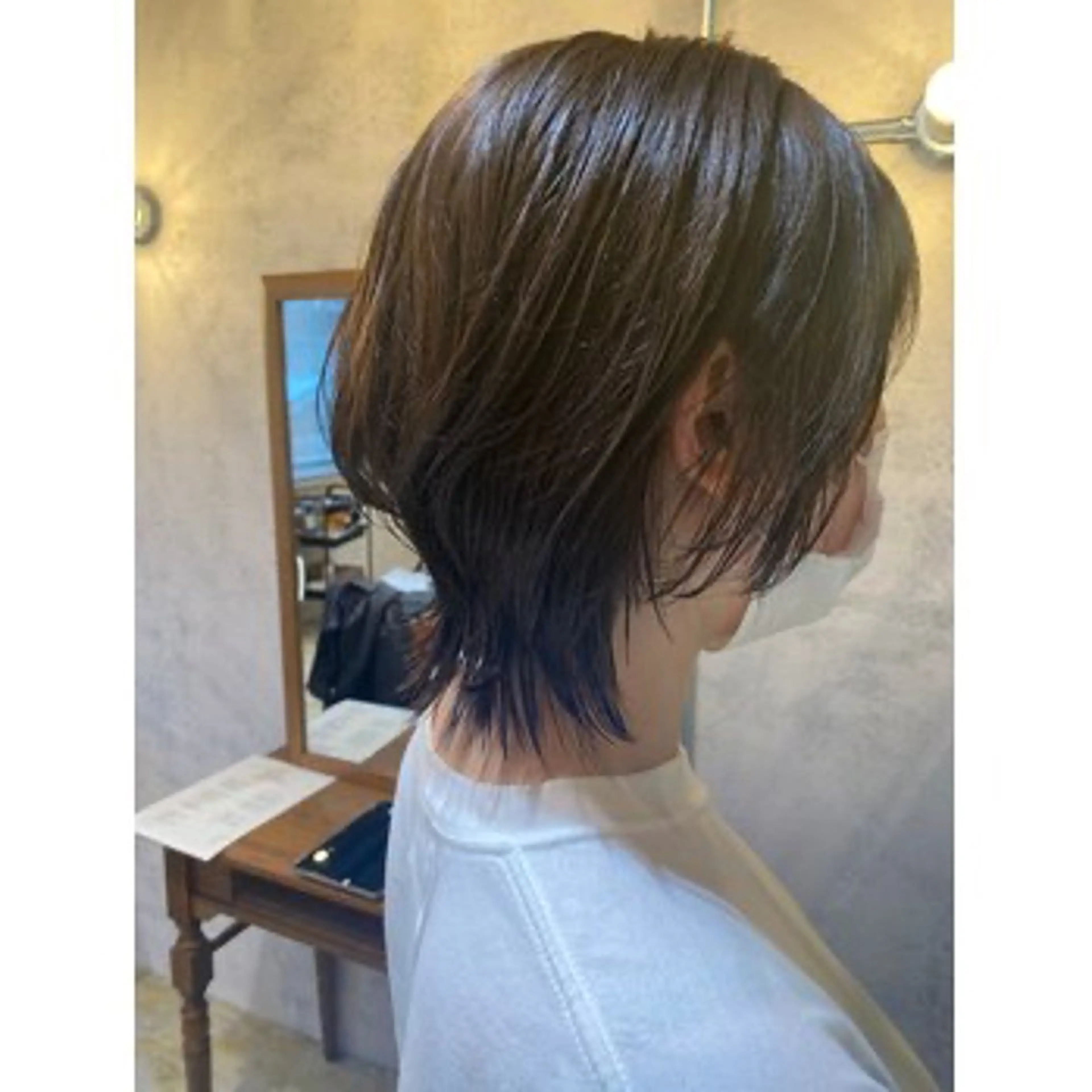 ミディアム ウルフカット スタイリスト まことのヘアスタイル