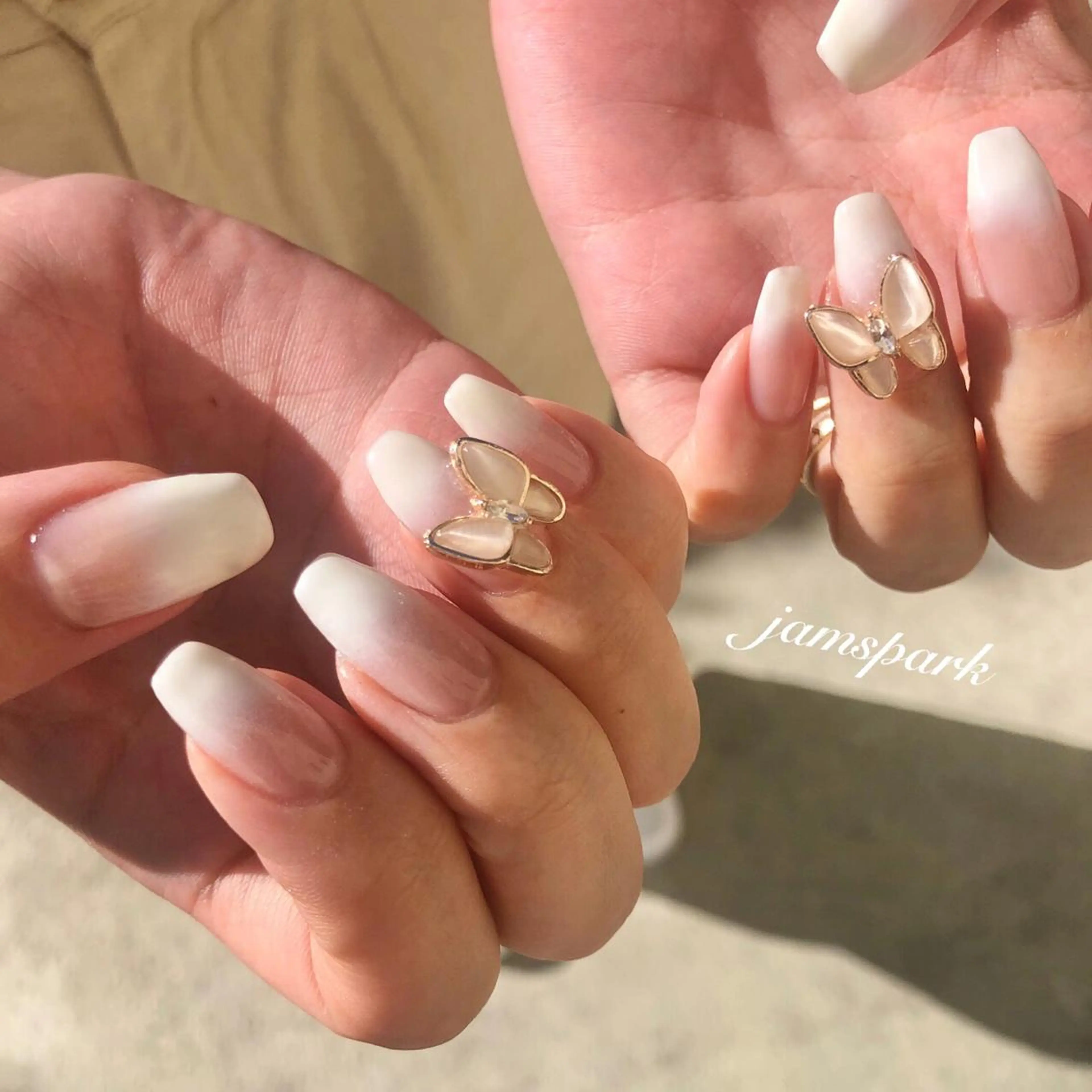 ネイル 成人式 フレンチネイル ジェルネイル グラデーション 卒業式 その他(ネイル) jamspark ✨のネイルデザイン