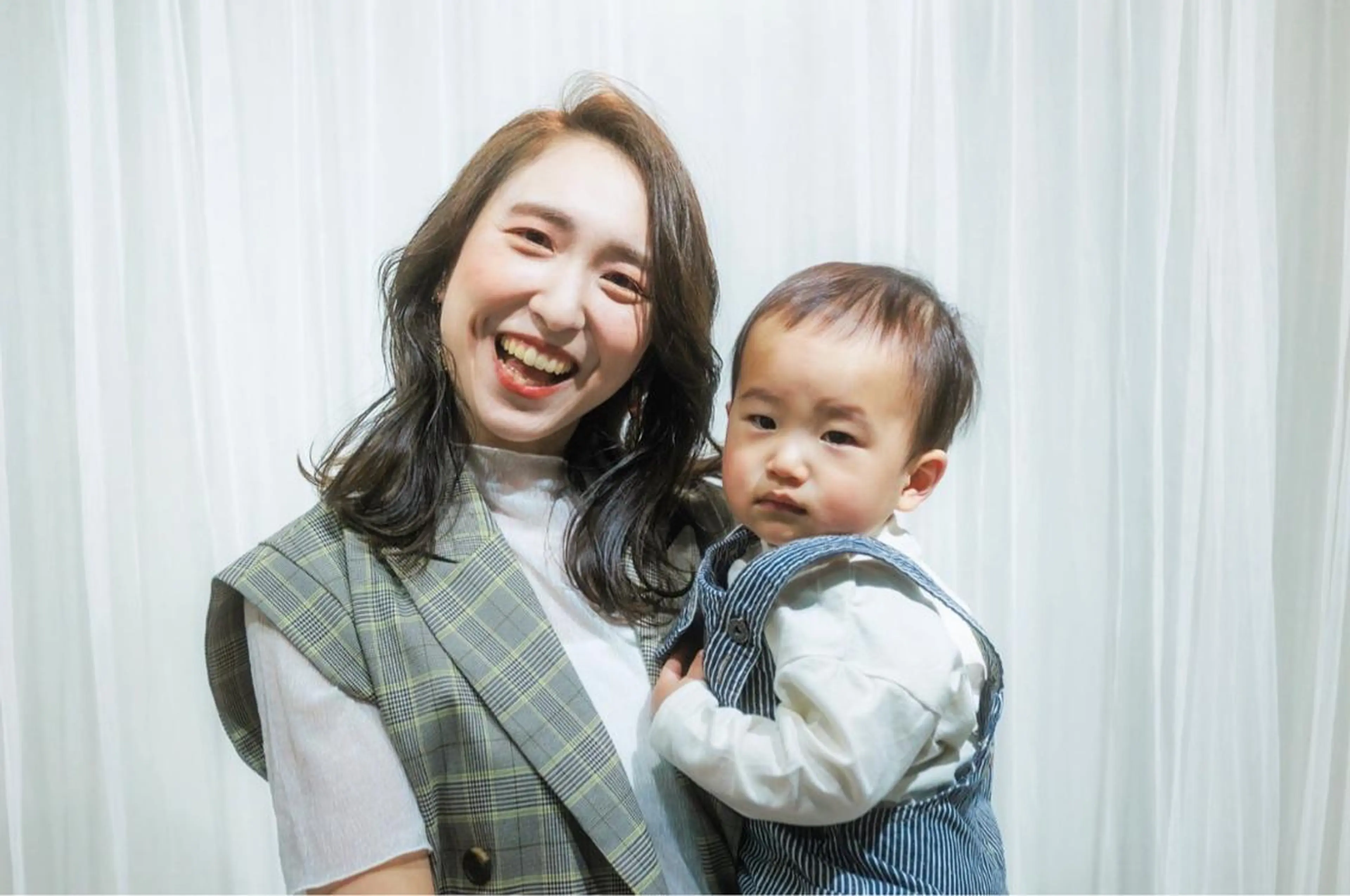 セミロング カラー ヘアアレンジ キッズ シェアハピ ヤマモトのヘアスタイル