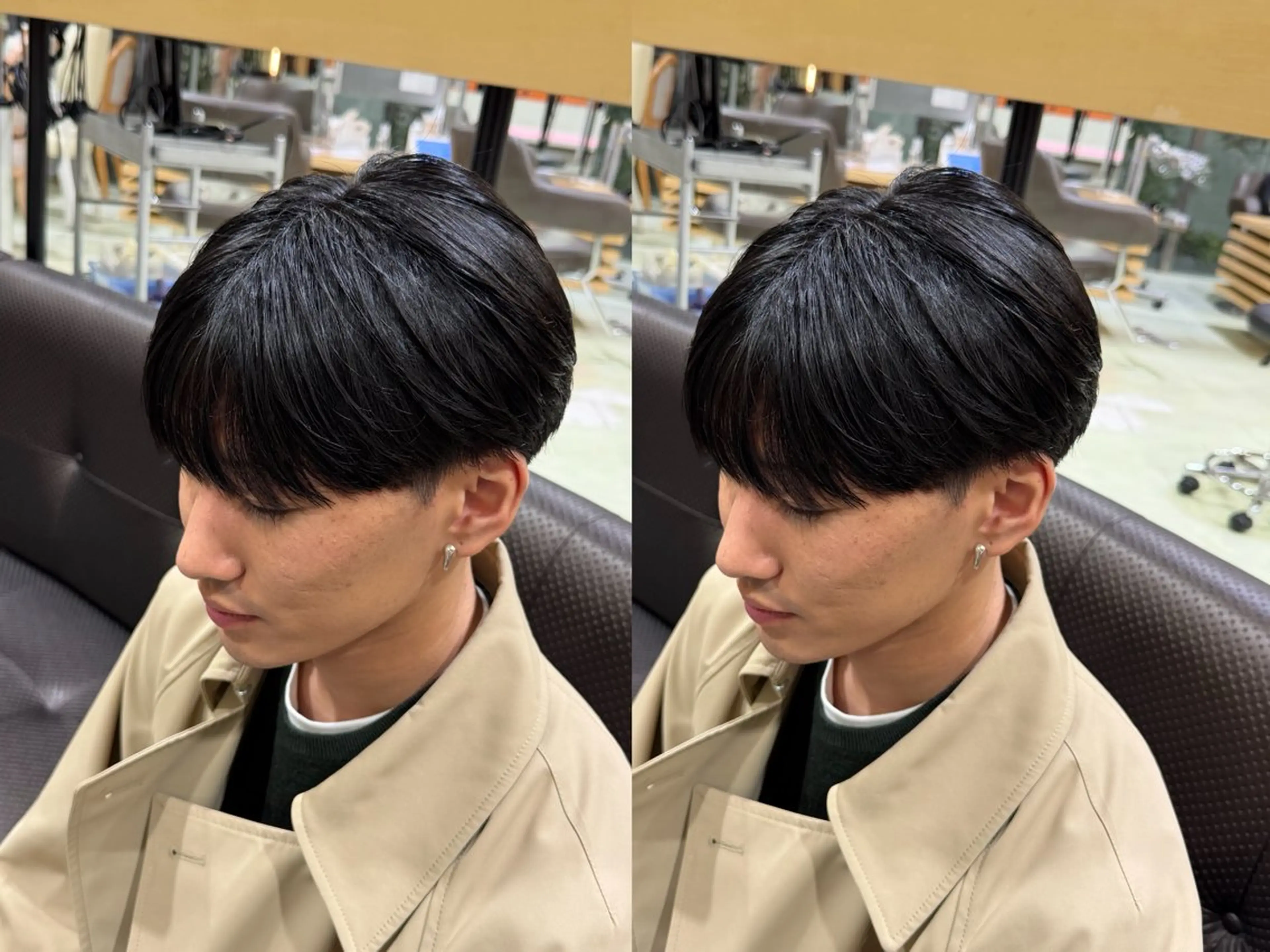 ミディアム メンズ シャドウパーマ/ピン パーマ/だいじゅのヘアスタイル