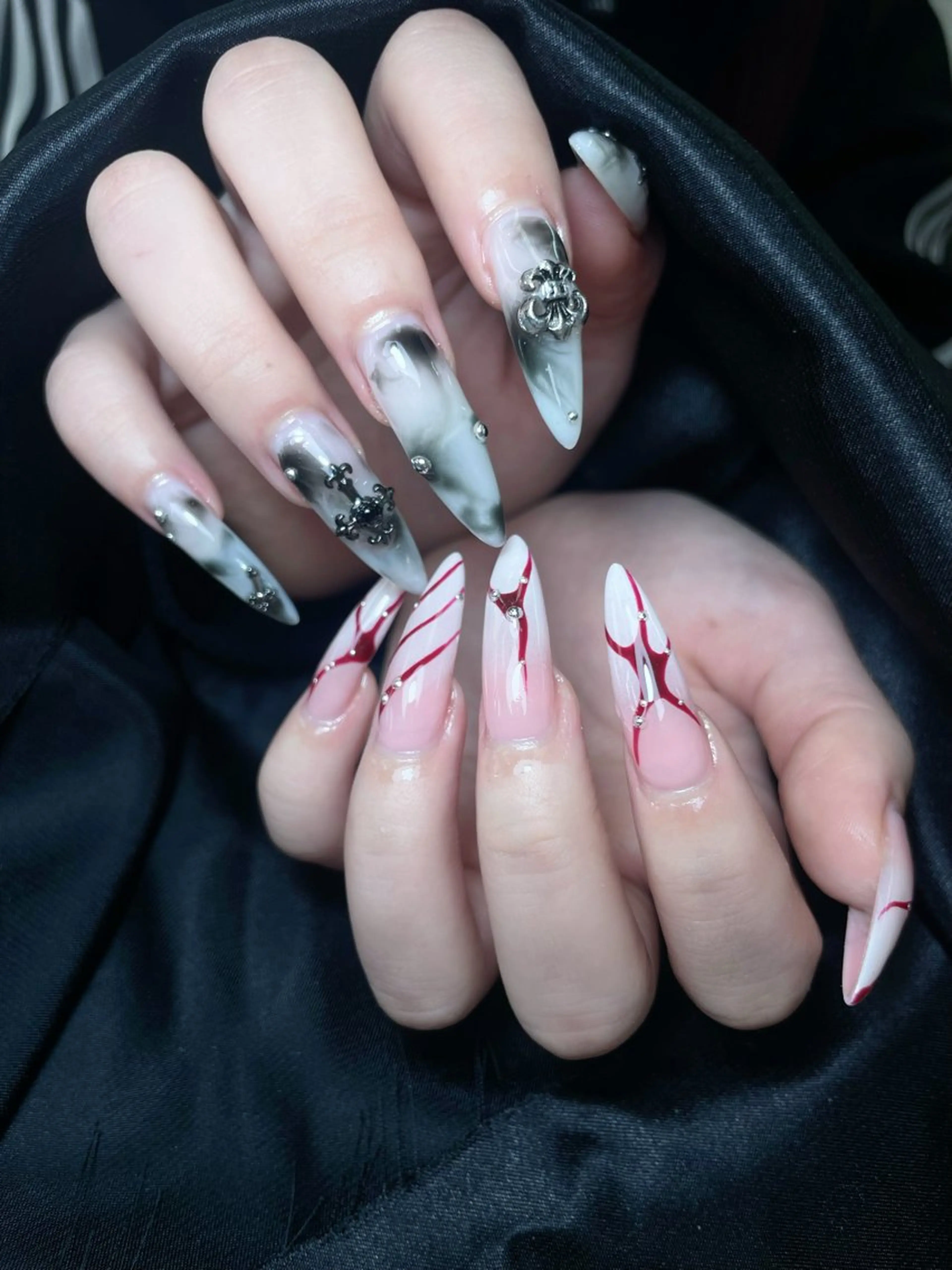 ネイル チークネイル フットネイル ジェルネイル 韓国ネイル マグネットネイル ハンドネイル King Nail_Salonのネイルデザイン