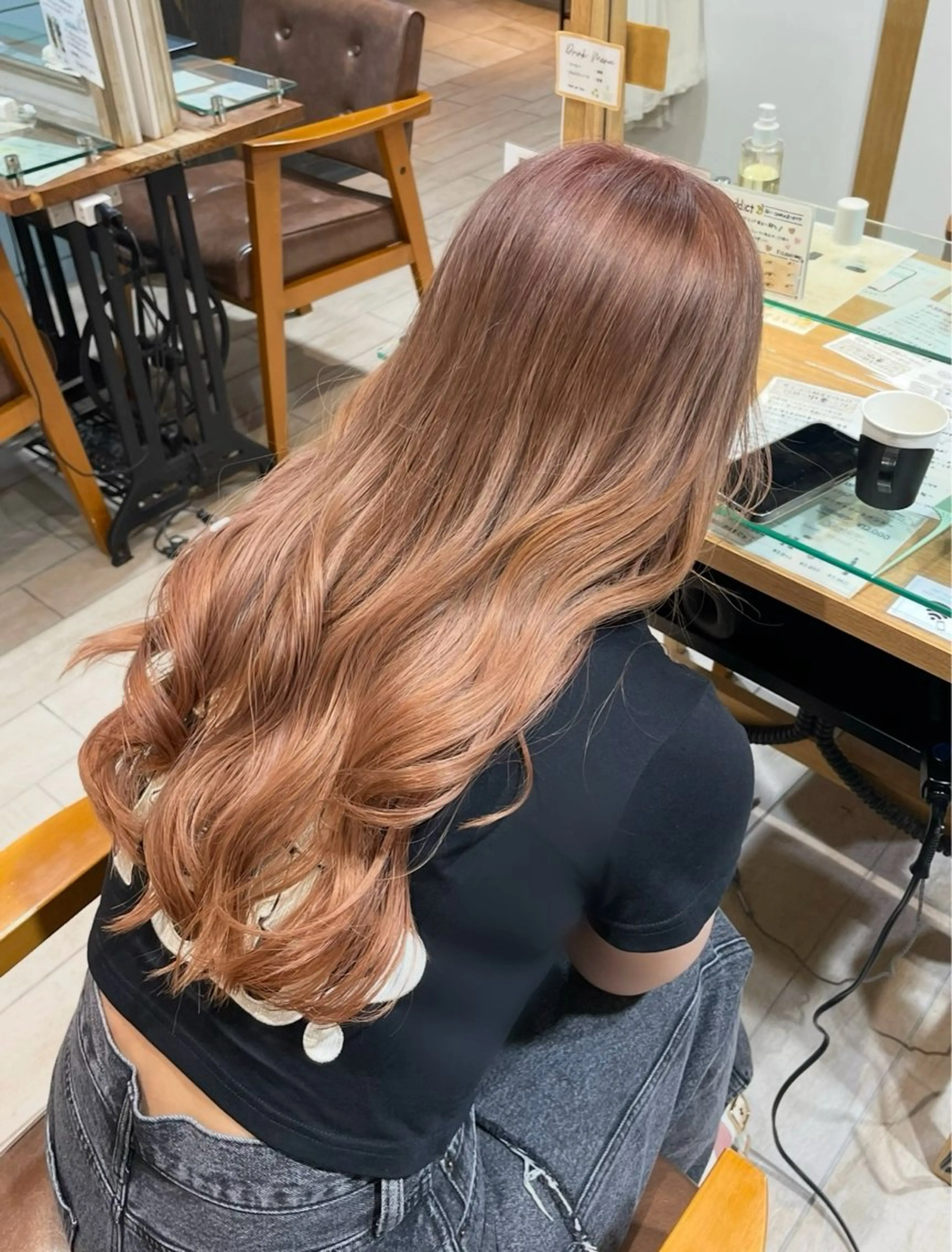 カラー ベージュカラー ブリーチ ミルクティーベージュ Lond espoir所属・🫧🩵nazuna 🩵🫧のヘアスタイル